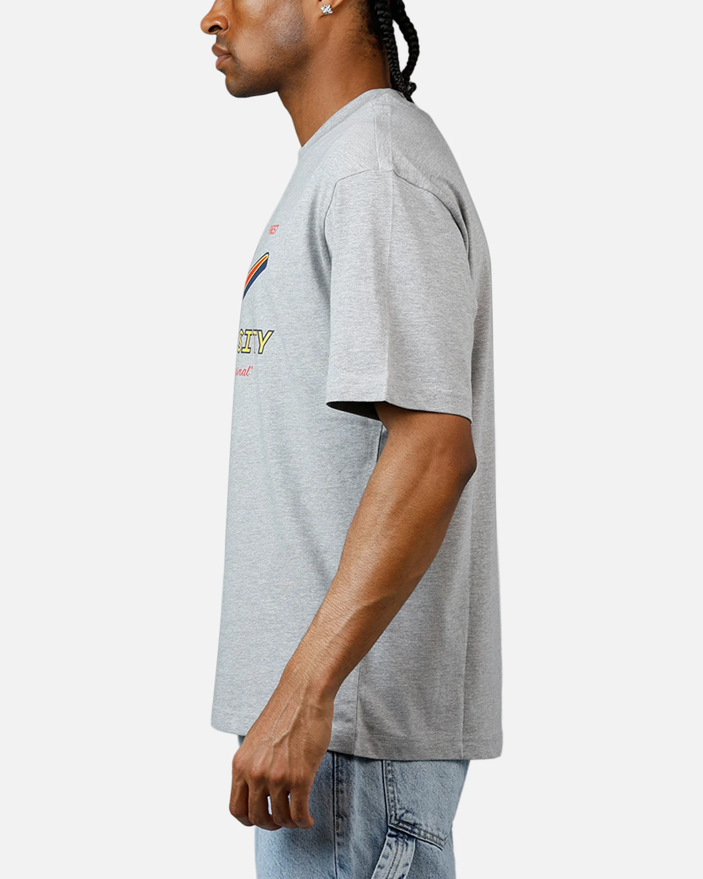 Avirex University T-Shirt Heather Grey - Image 5