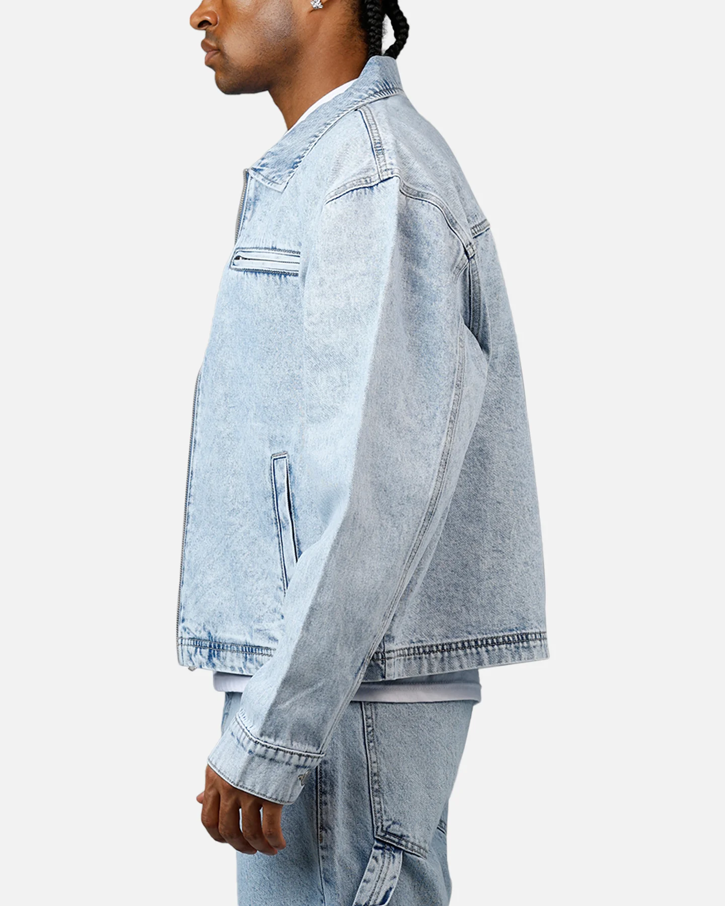 Avirex Utility Jacket Medium Indigo - Image 5