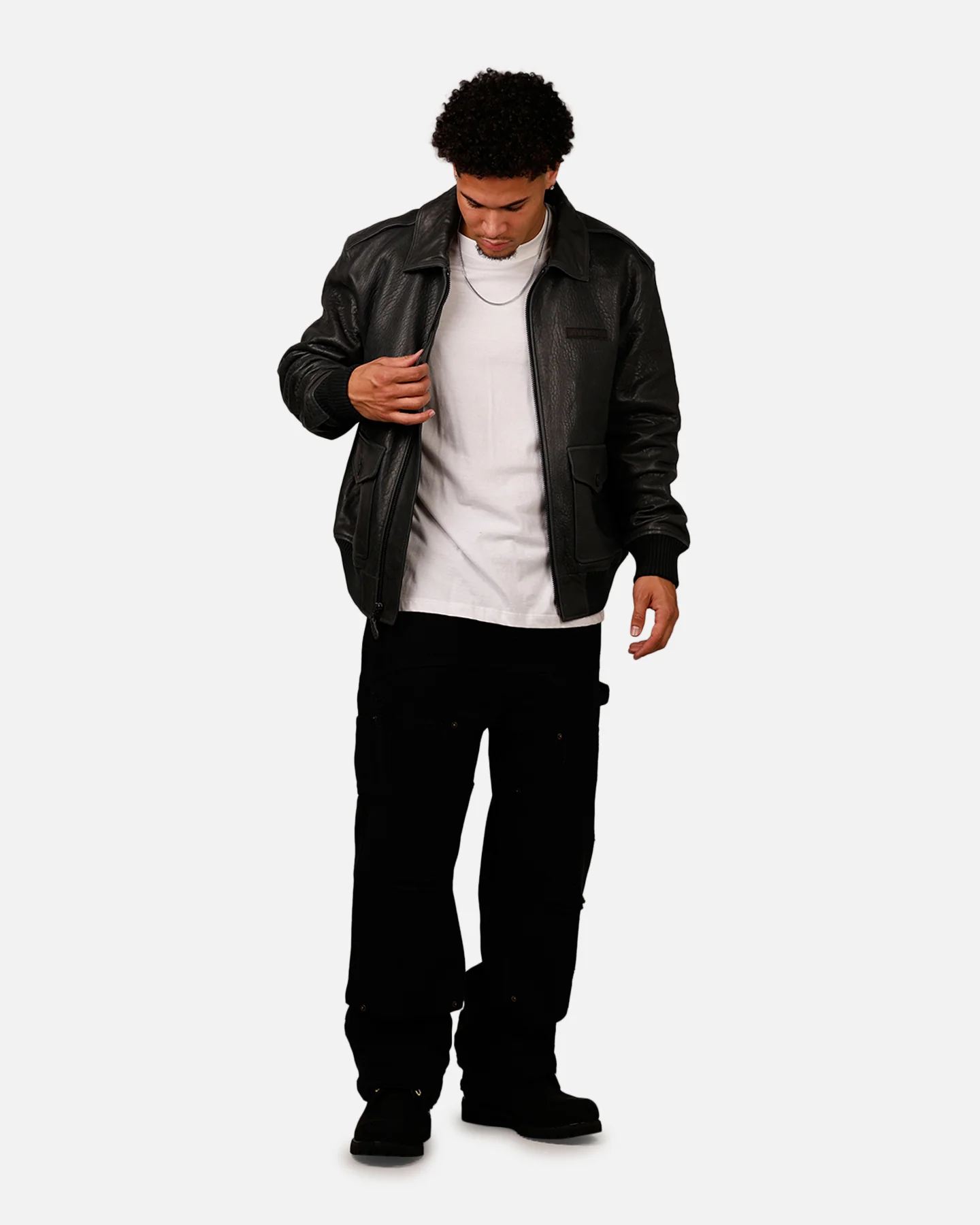 Avirex Vintage Flight Jacket Vintage Black - Image 3
