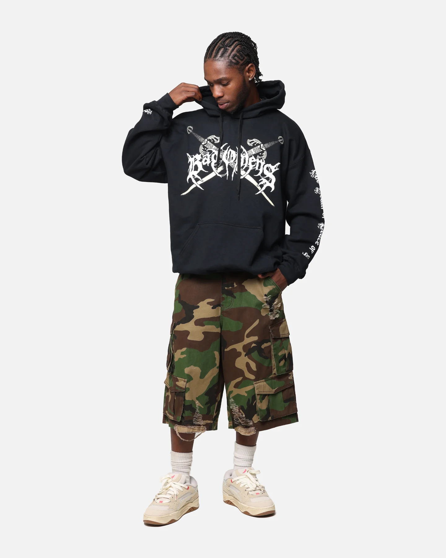 Bad Omens Skull Grave Hoodie Black - Image 4