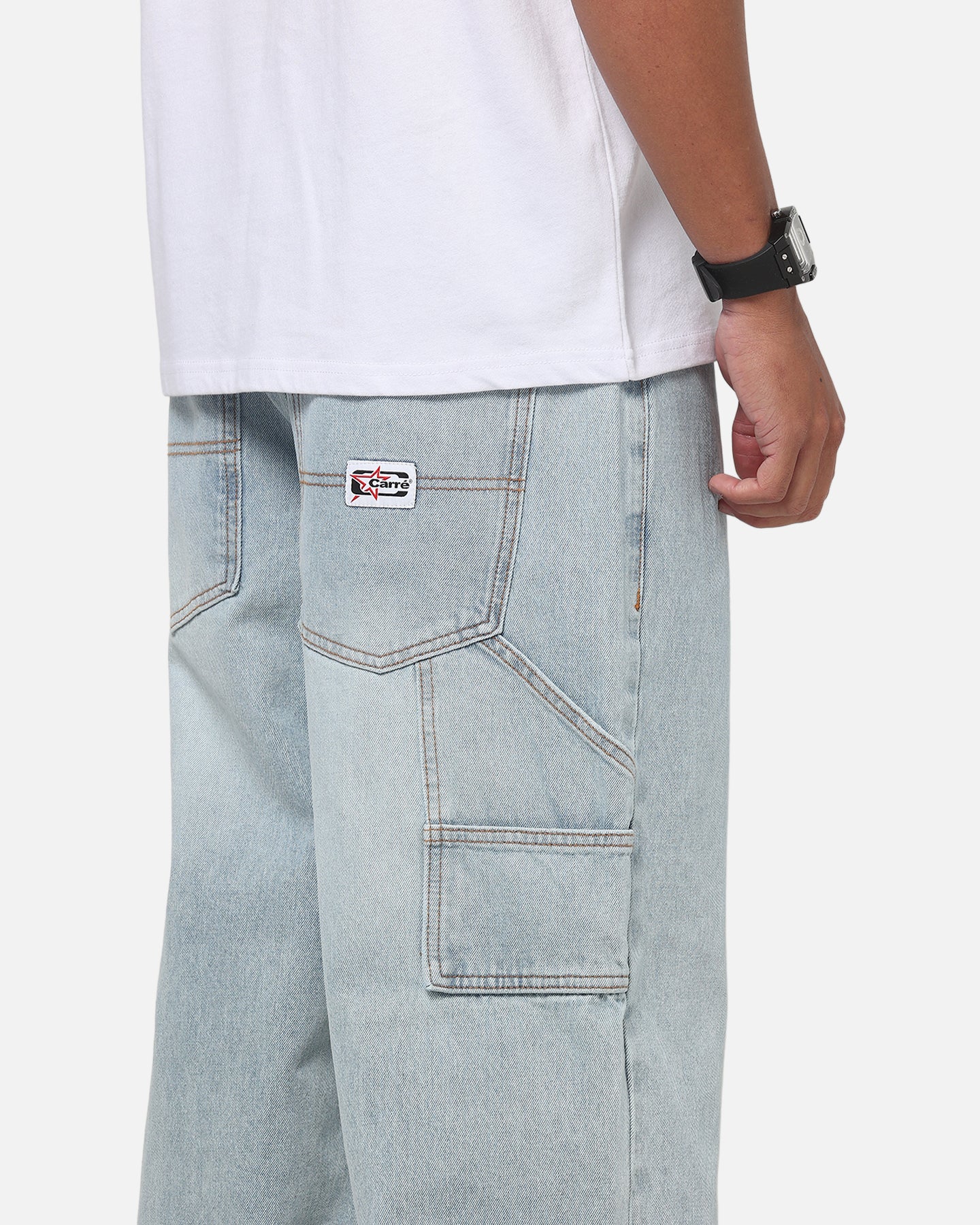 Carre Baggy Carpenter Jeans Sunfade Blue - Image 3