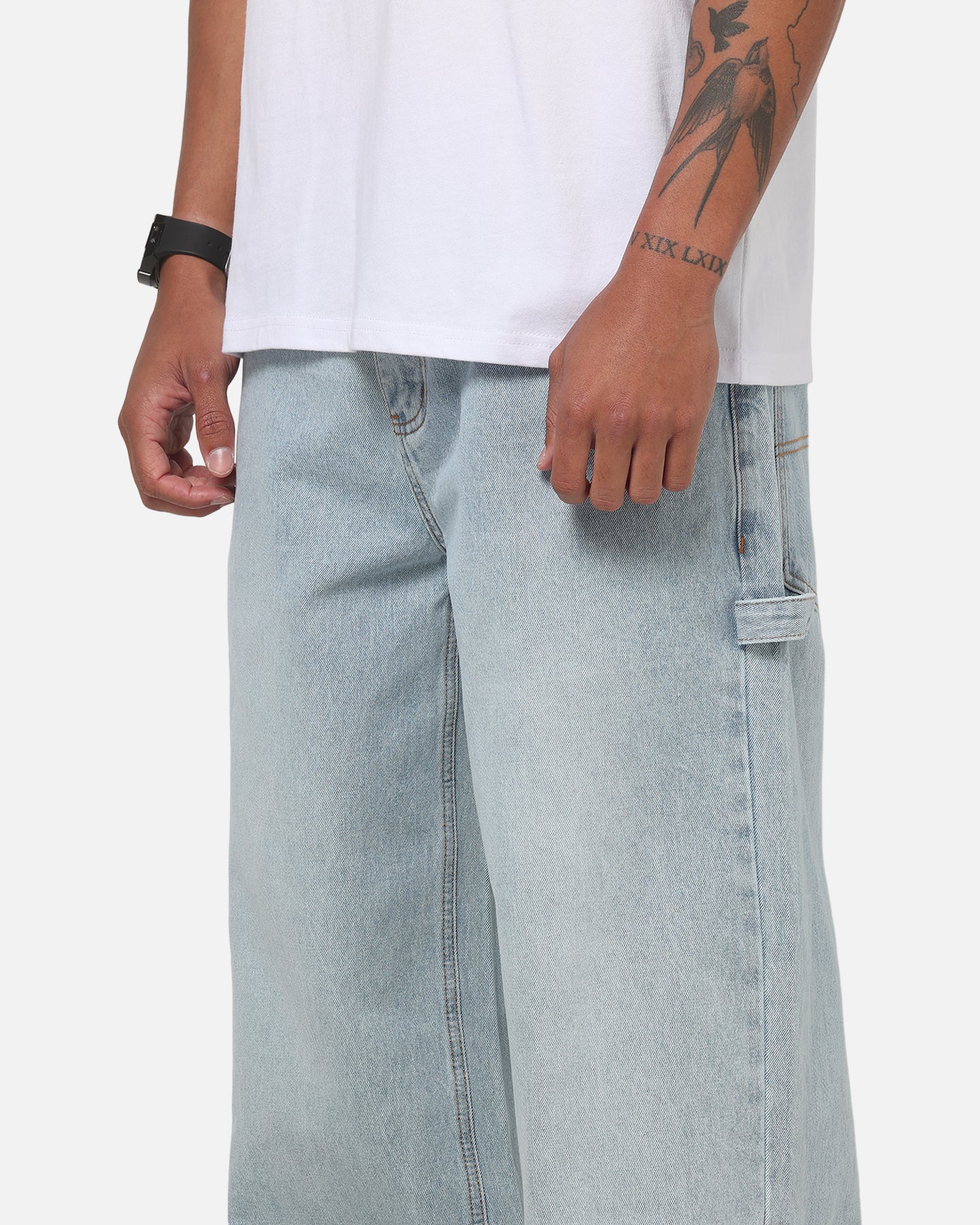 Carre Baggy Carpenter Jeans Sunfade Blue - Image 4