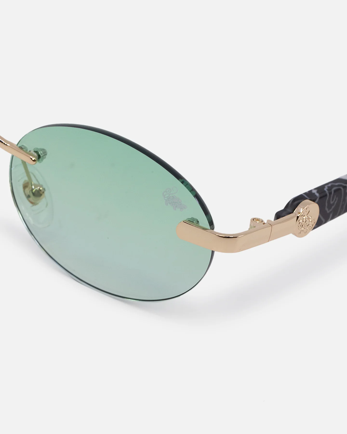 Belvoir & Co X Culture Kings Sancho Sunglasses Green/Gold/Black - Image 6