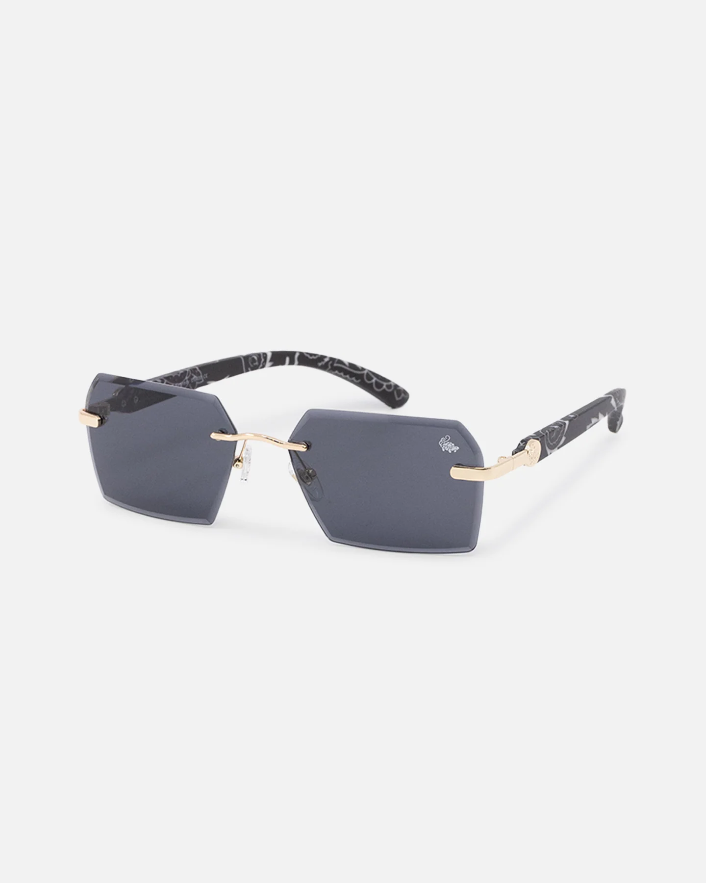 Belvoir & Co X Culture Kings Kennedy Sunglasses Black/Gold/Black - Image 2