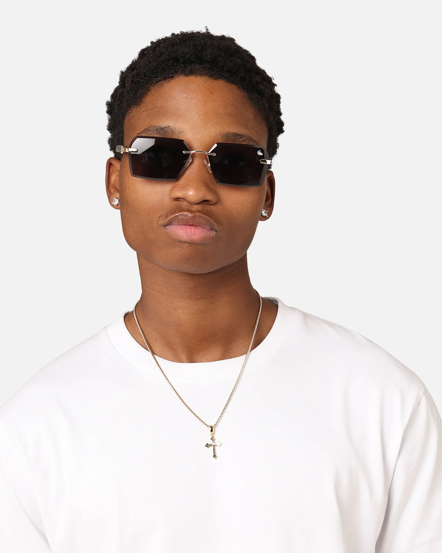 Belvoir & Co X Culture Kings Kennedy Sunglasses Black/Gold/Black - Image 3