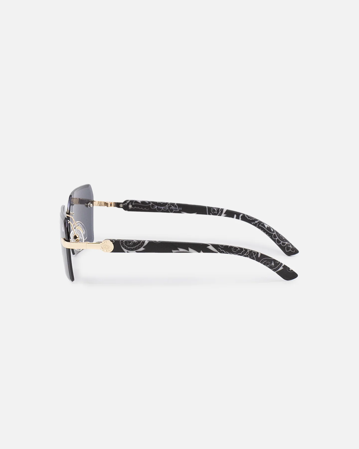 Belvoir & Co X Culture Kings Kennedy Sunglasses Black/Gold/Black - Image 5