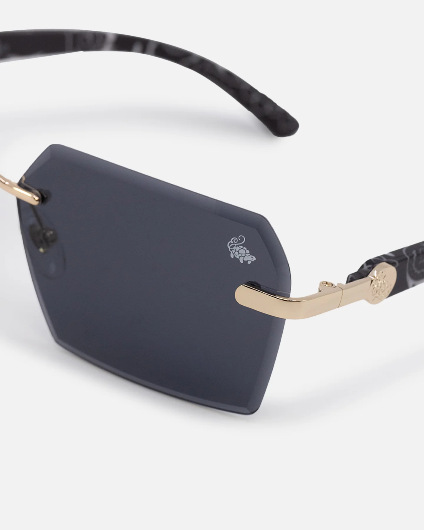 Belvoir & Co X Culture Kings Kennedy Sunglasses Black/Gold/Black - Image 6