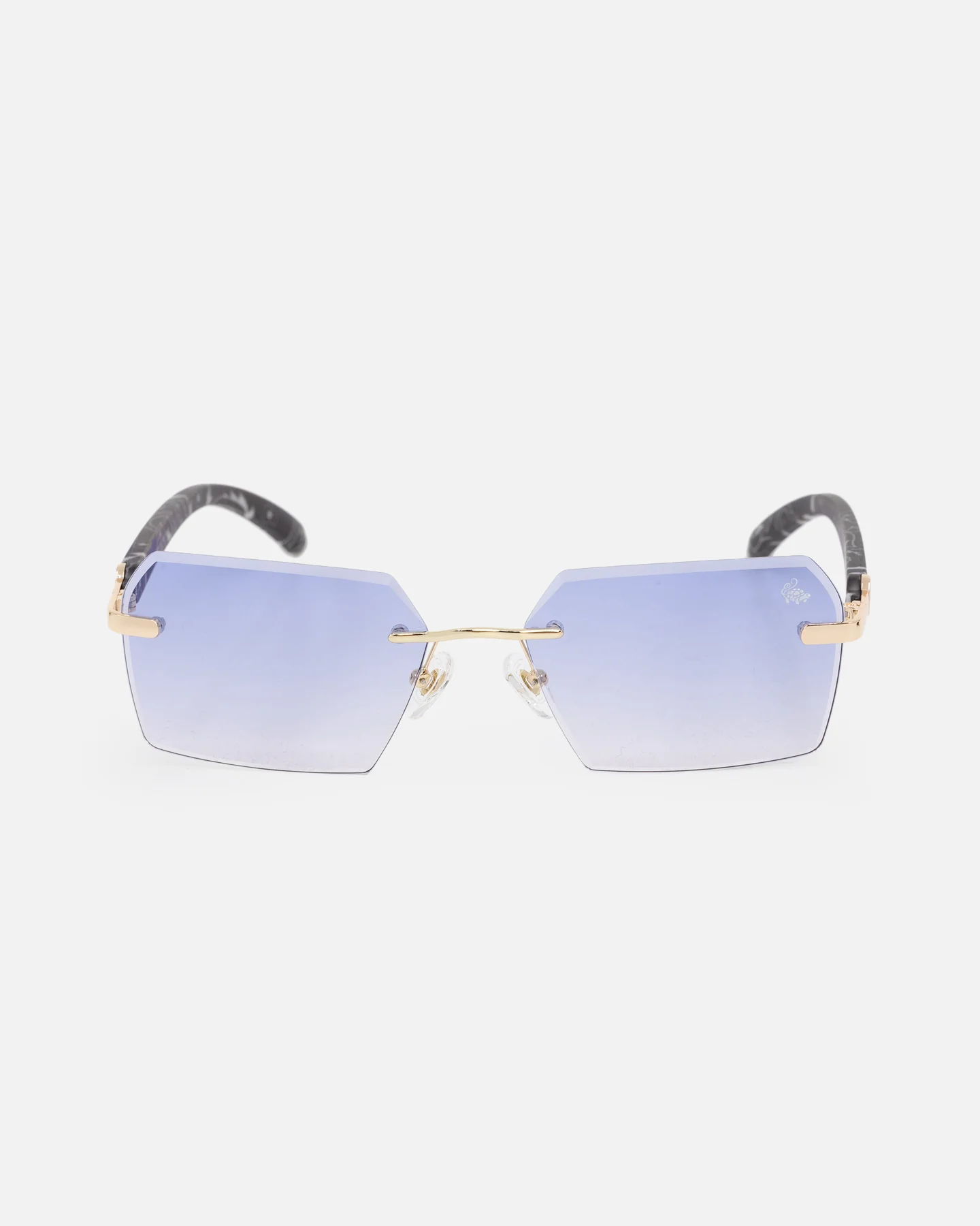 Belvoir & Co X Culture Kings Kennedy Sunglasses Blue/Gold/Black - Image 3