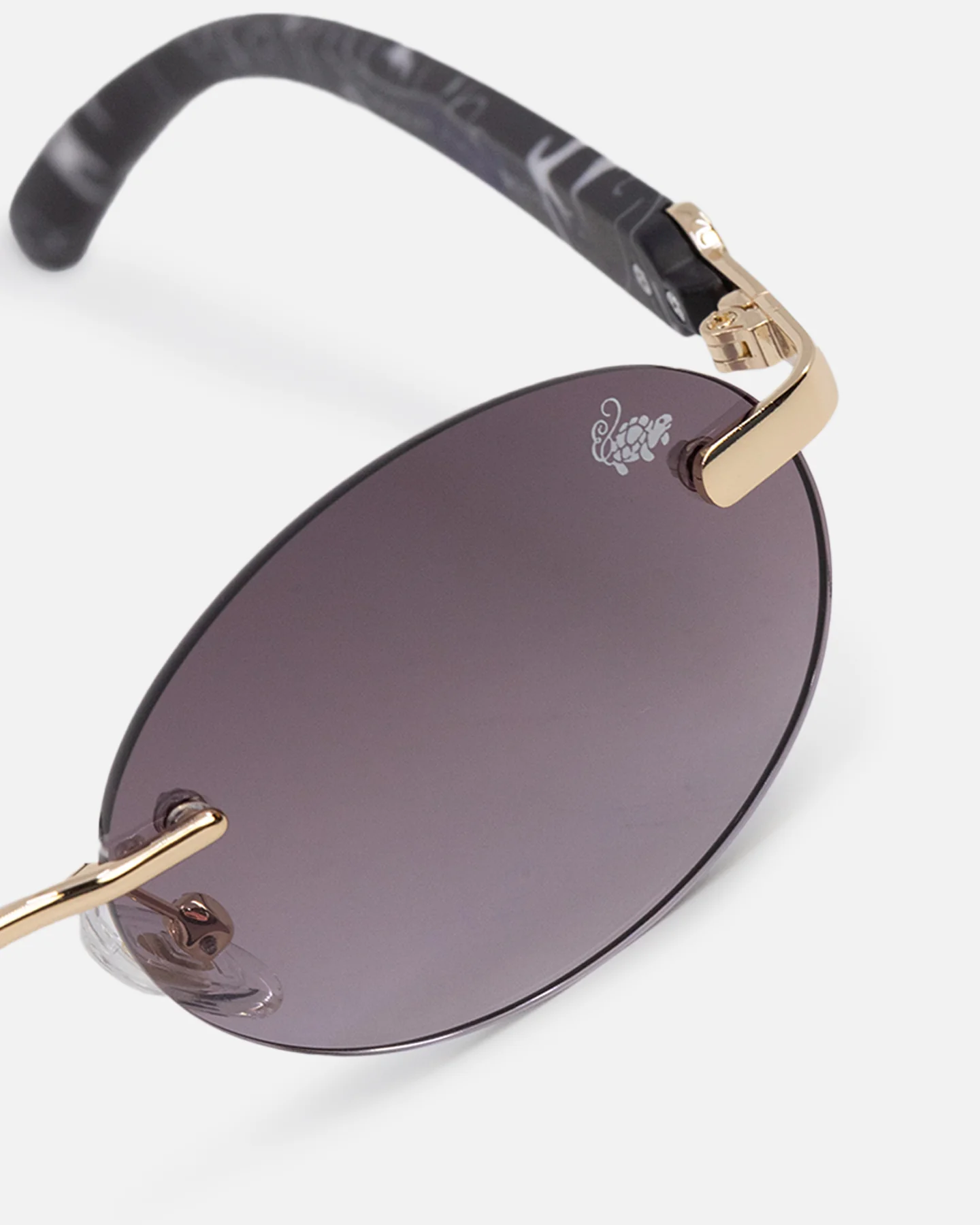 Belvoir & Co X Culture Kings Sancho Sunglasses Smoke/Gold/Black - Image 6