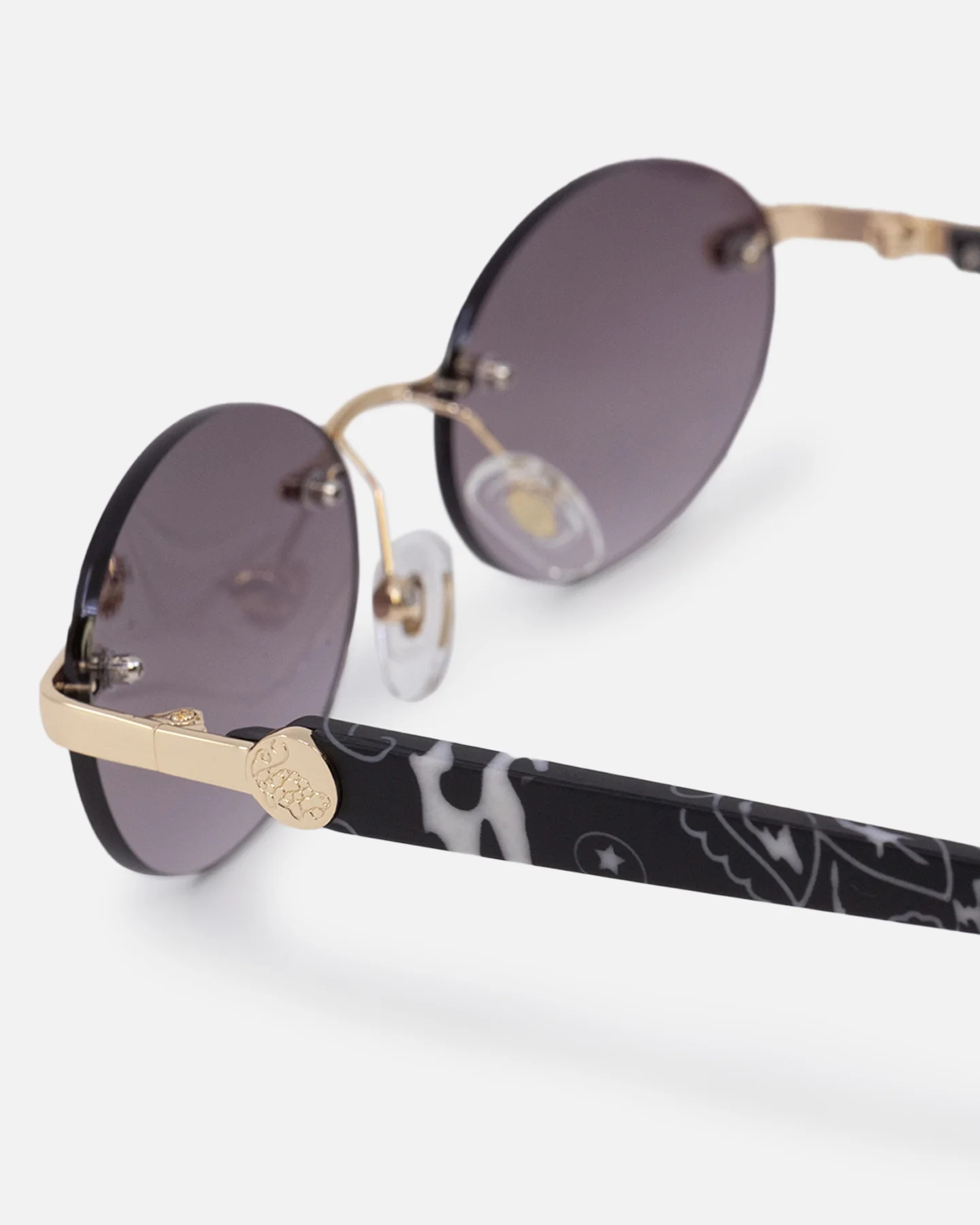 Belvoir & Co X Culture Kings Sancho Sunglasses Smoke/Gold/Black - Image 7