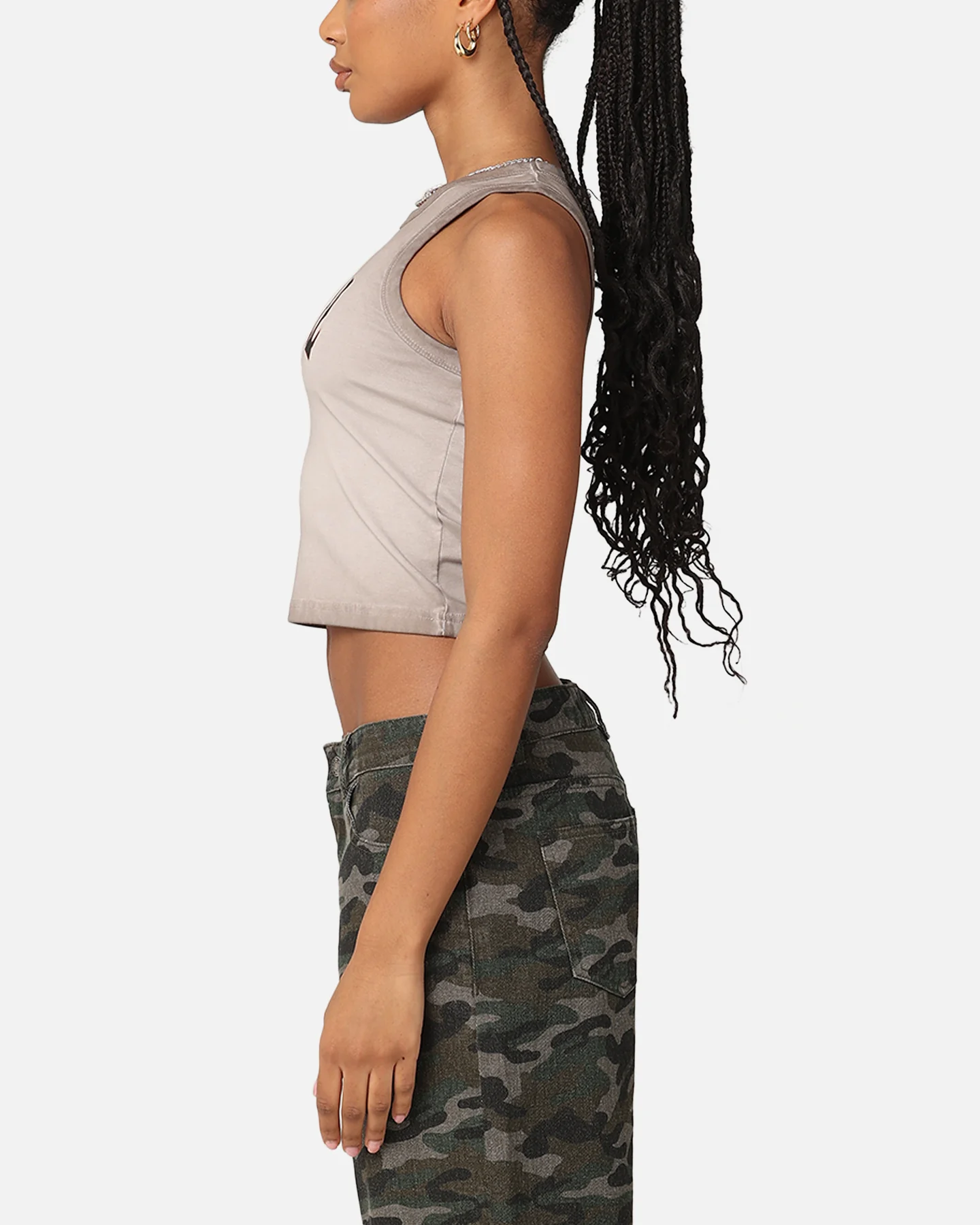 Betty Boop Women's Cowgirl Sunfade Tank Washed Brown - Image 5