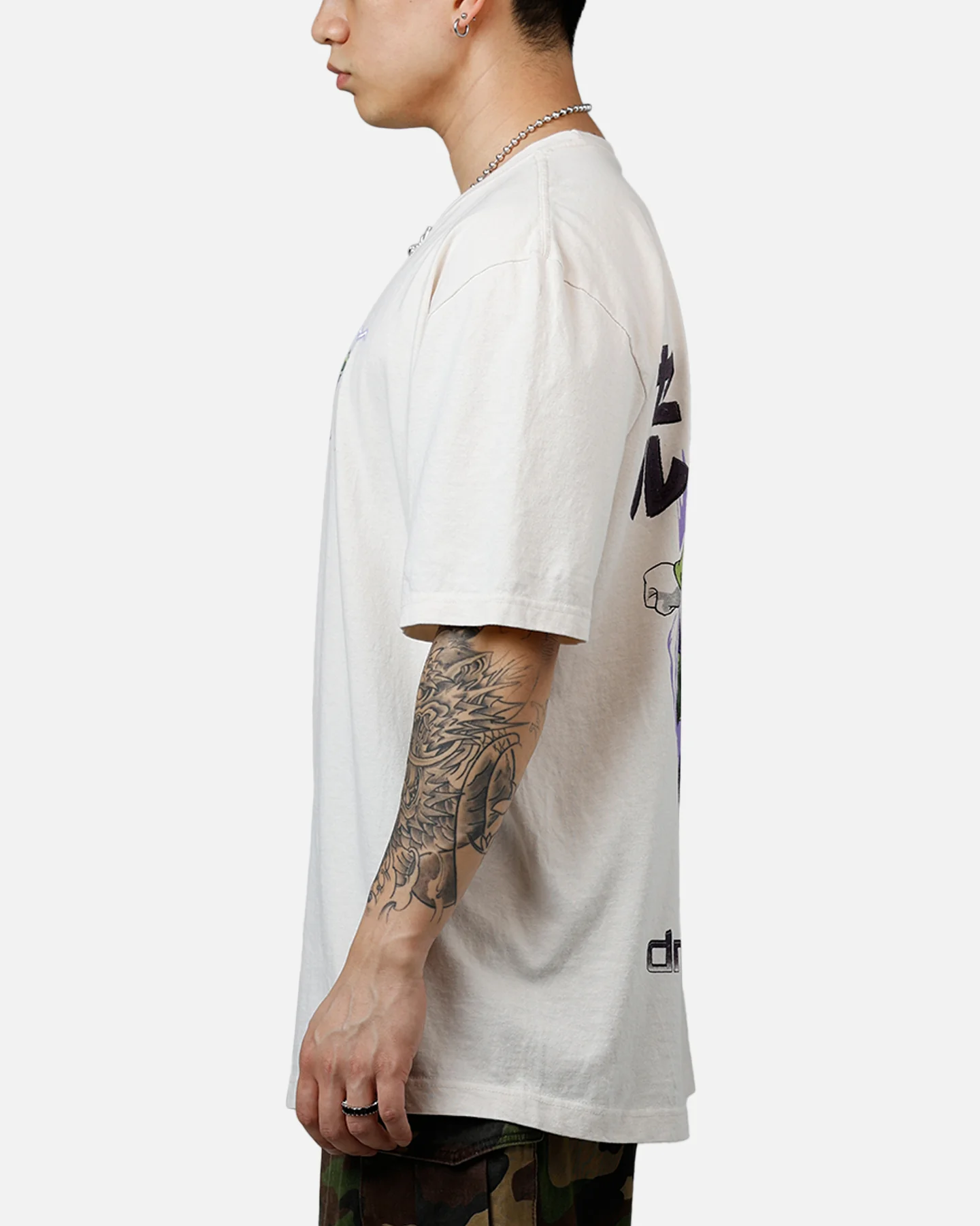 Bioworld Dragon Ball Z Perfect Cell T-Shirt Off White - Image 5