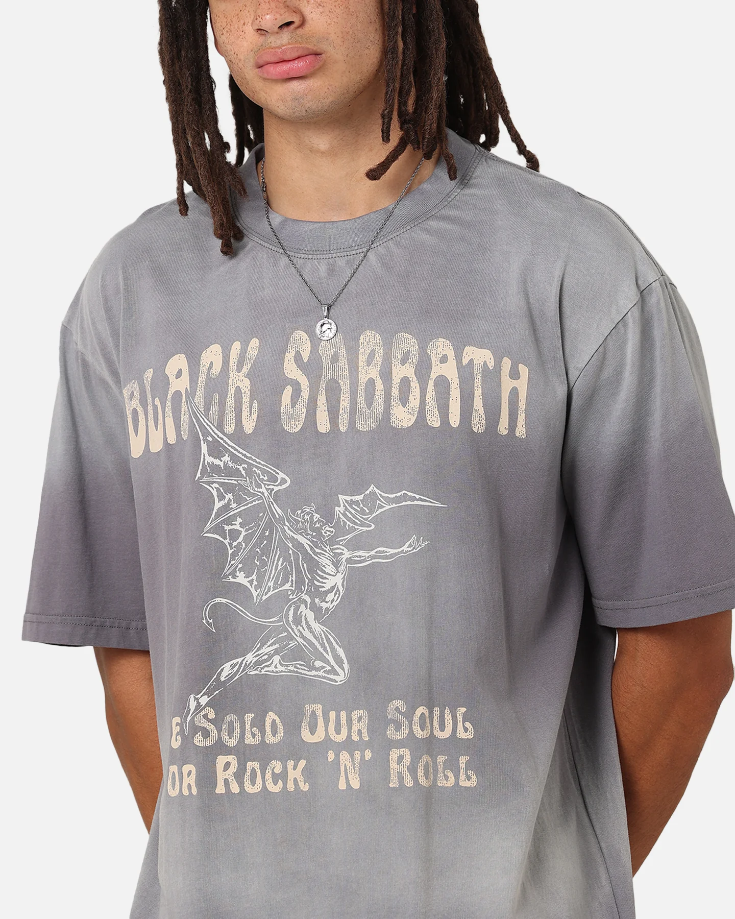 Black Sabbath Sold Our Soul T-Shirt Sun Washed Blue - Image 6