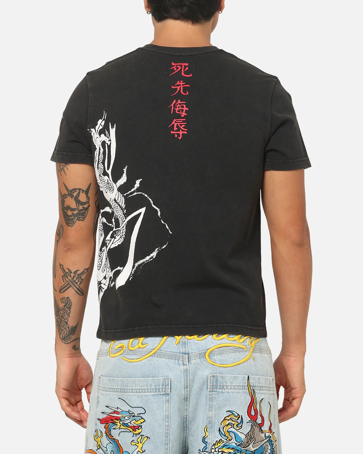 Ed Hardy Blaze T-Shirt Black - Image 2