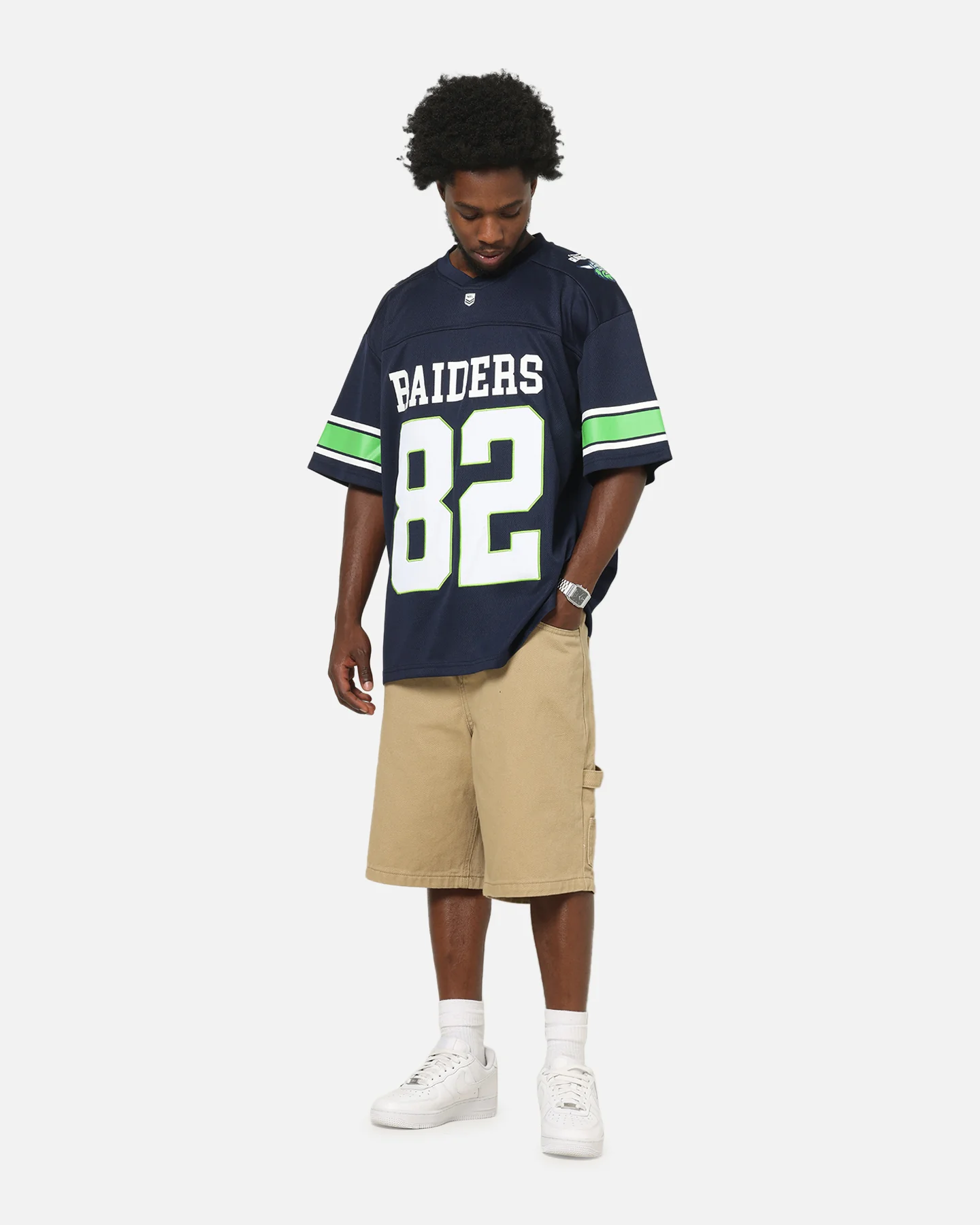 Bleacher Athletic Canberra Raiders NRL Gridiron Mesh Jersey Official Team Color - Image 3