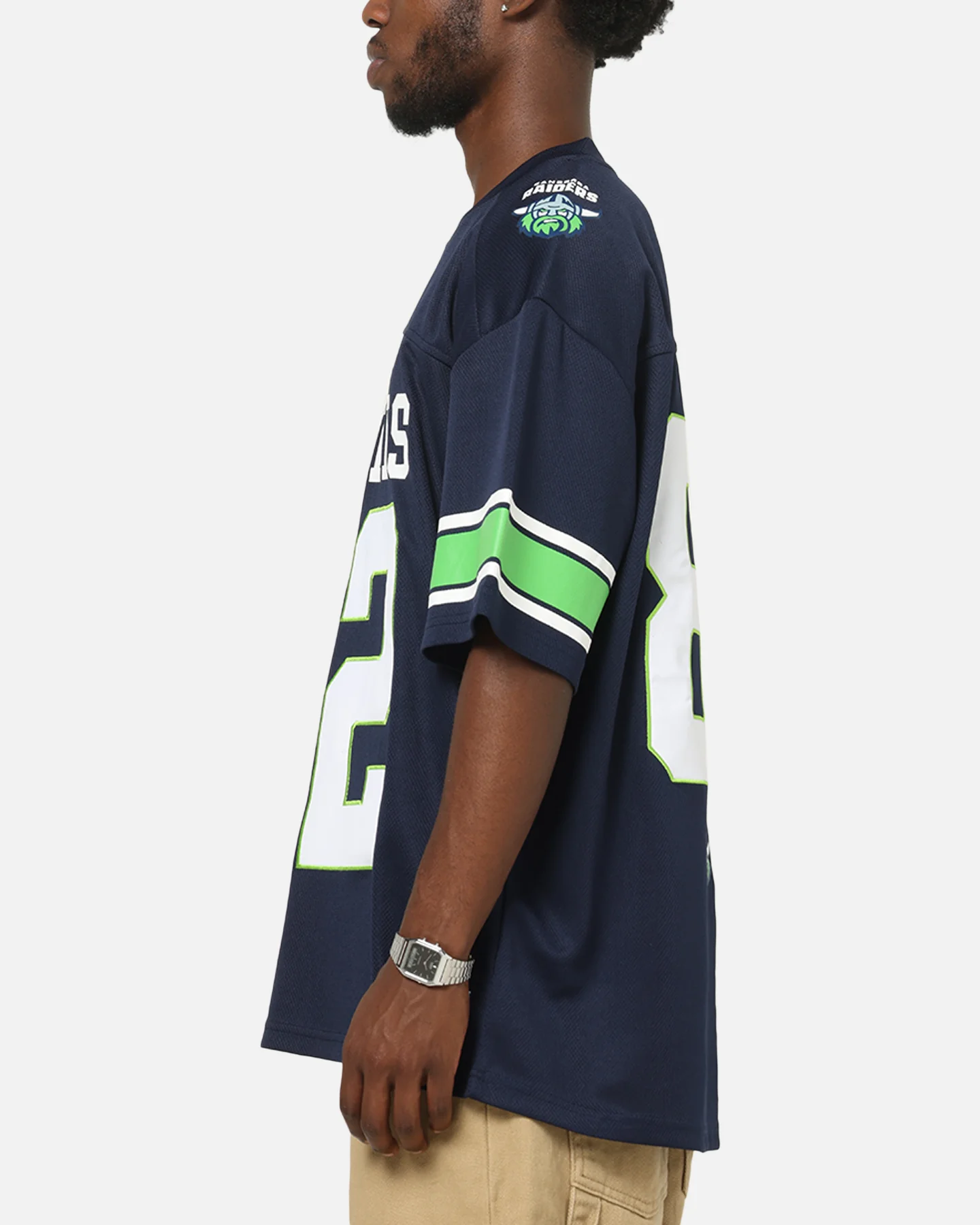 Bleacher Athletic Canberra Raiders NRL Gridiron Mesh Jersey Official Team Color - Image 6