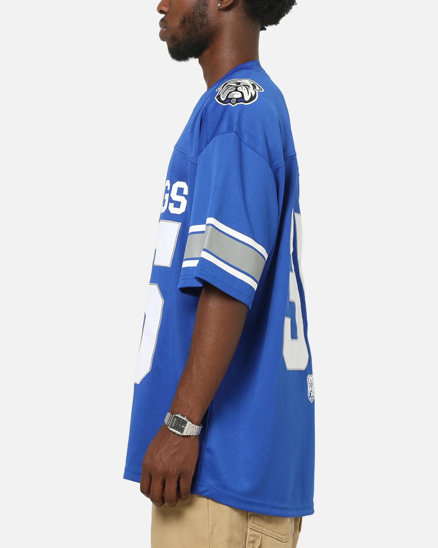 Bleacher Athletic Canterbury-Bankstown Bulldogs NRL Gridiron Mesh Jersey Official Team Color - Image 6