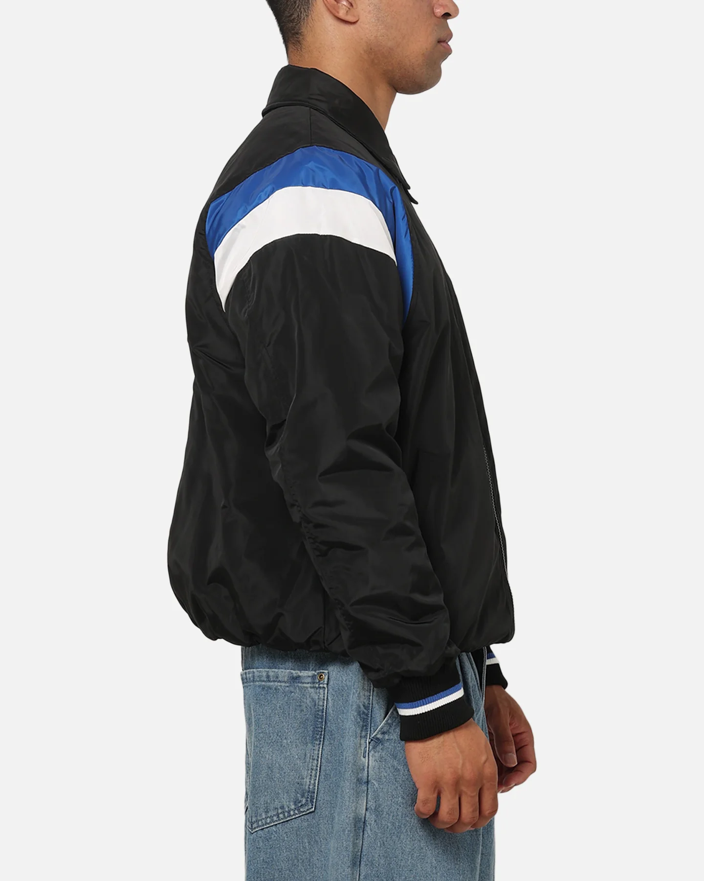 Bleacher Athletic Canterbury-Bankstown Bulldogs NRL Legacy Baseball Jacket Black - Image 5