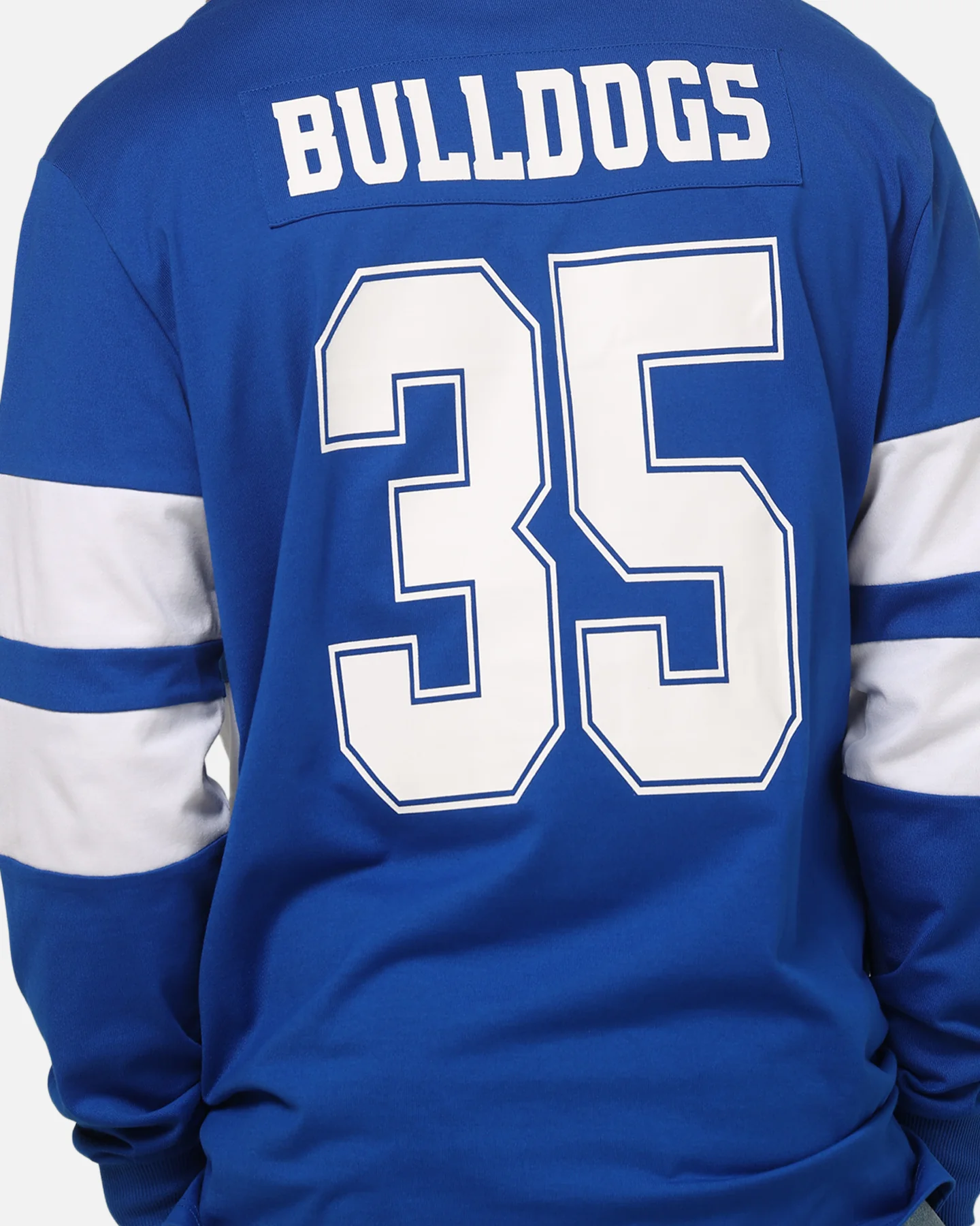 Bleacher Athletic Canterbury-Bankstown Bulldogs NRL Legacy Rugby Polo Shirt Blue - Image 8
