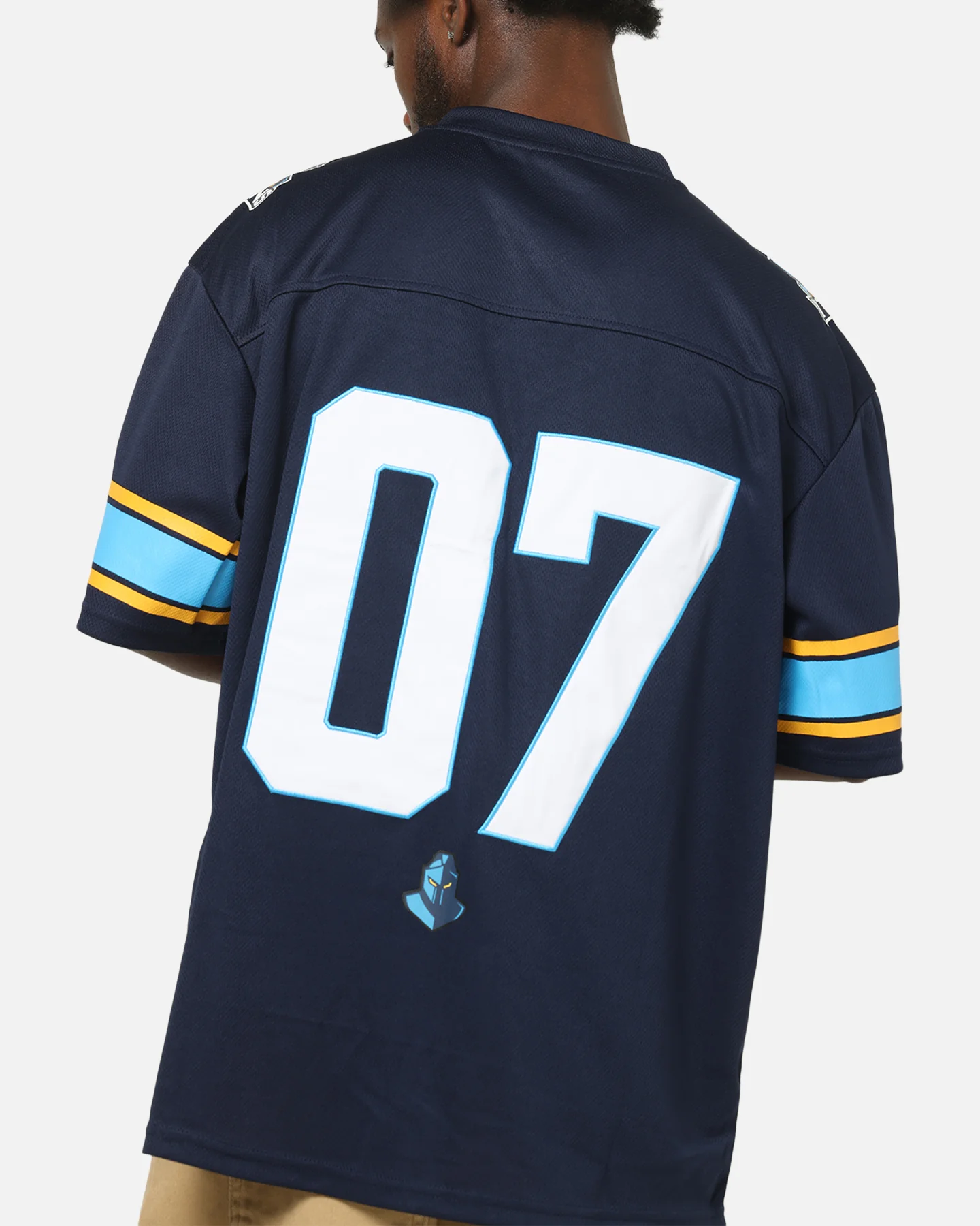 Bleacher Athletic Gold Coast Titans NRL Gridiron Mesh Jersey Official Team Color - Image 8