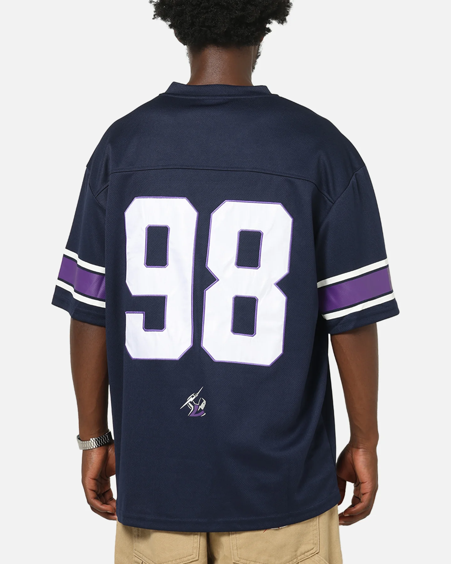 Bleacher Athletic Melbourne Storm NRL Gridiron Mesh Jersey Official Team Color - Image 2