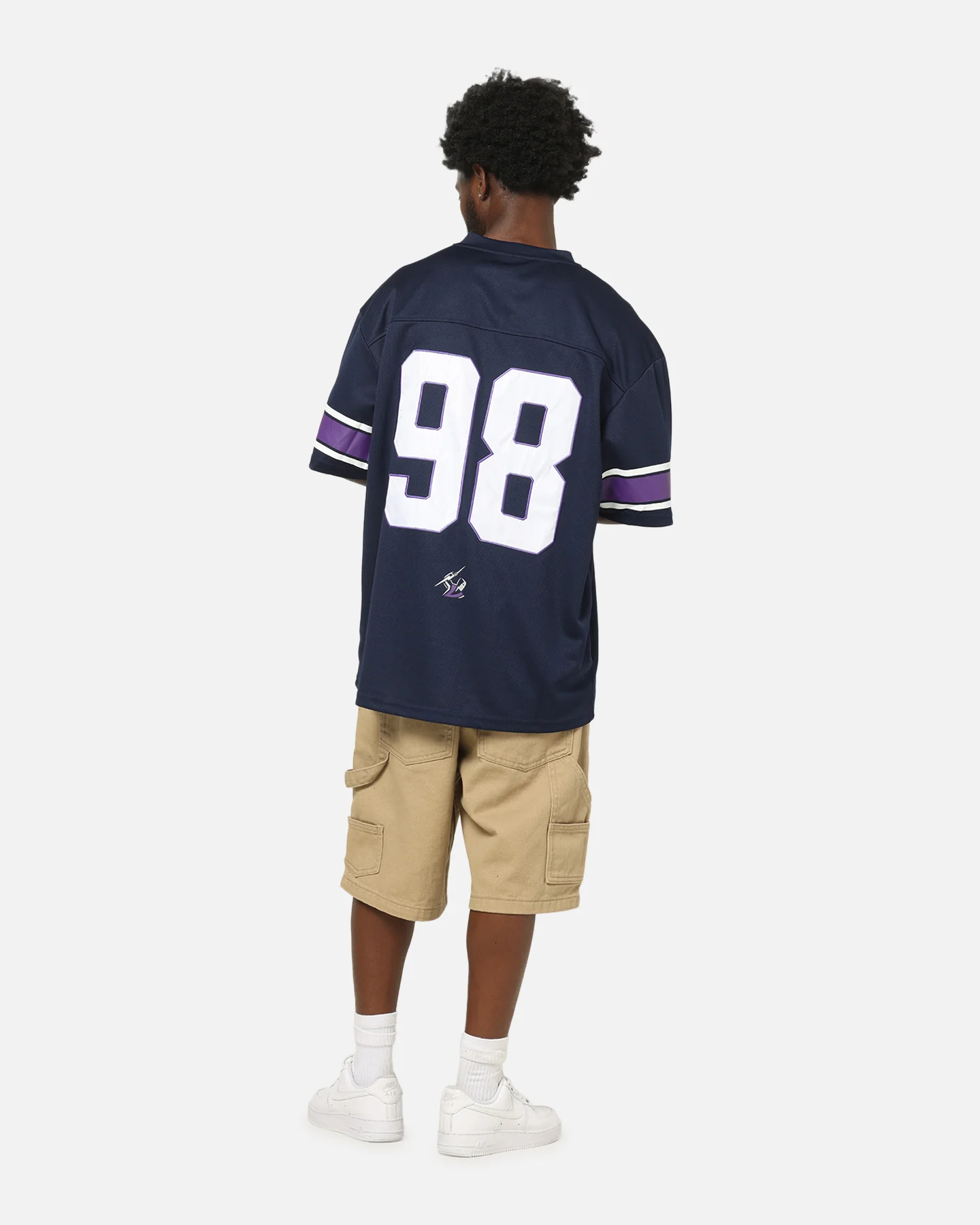 Bleacher Athletic Melbourne Storm NRL Gridiron Mesh Jersey Official Team Color - Image 4