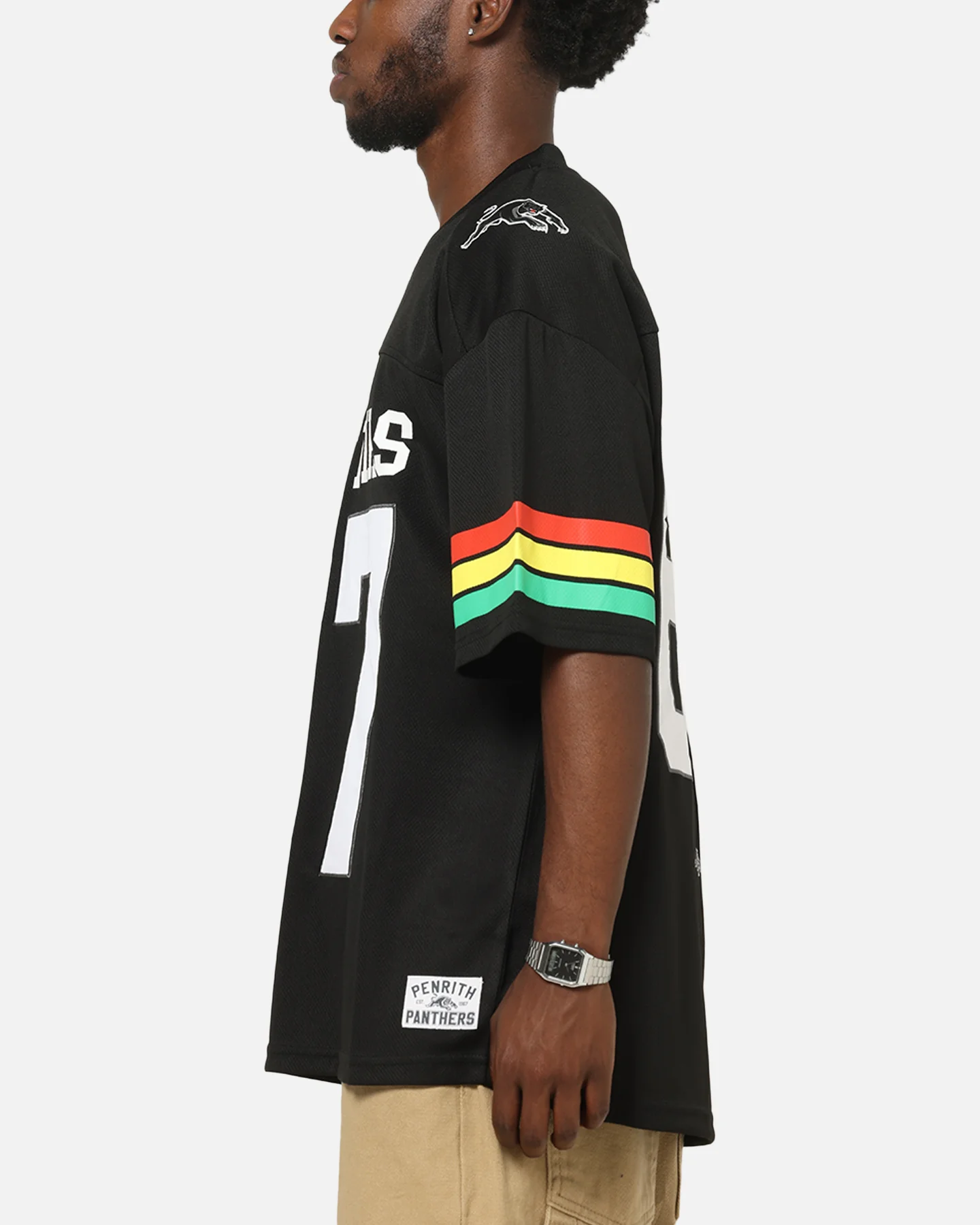 Bleacher Athletic Penrith Panthers NRL Gridiron Mesh Jersey Official Team Color - Image 6