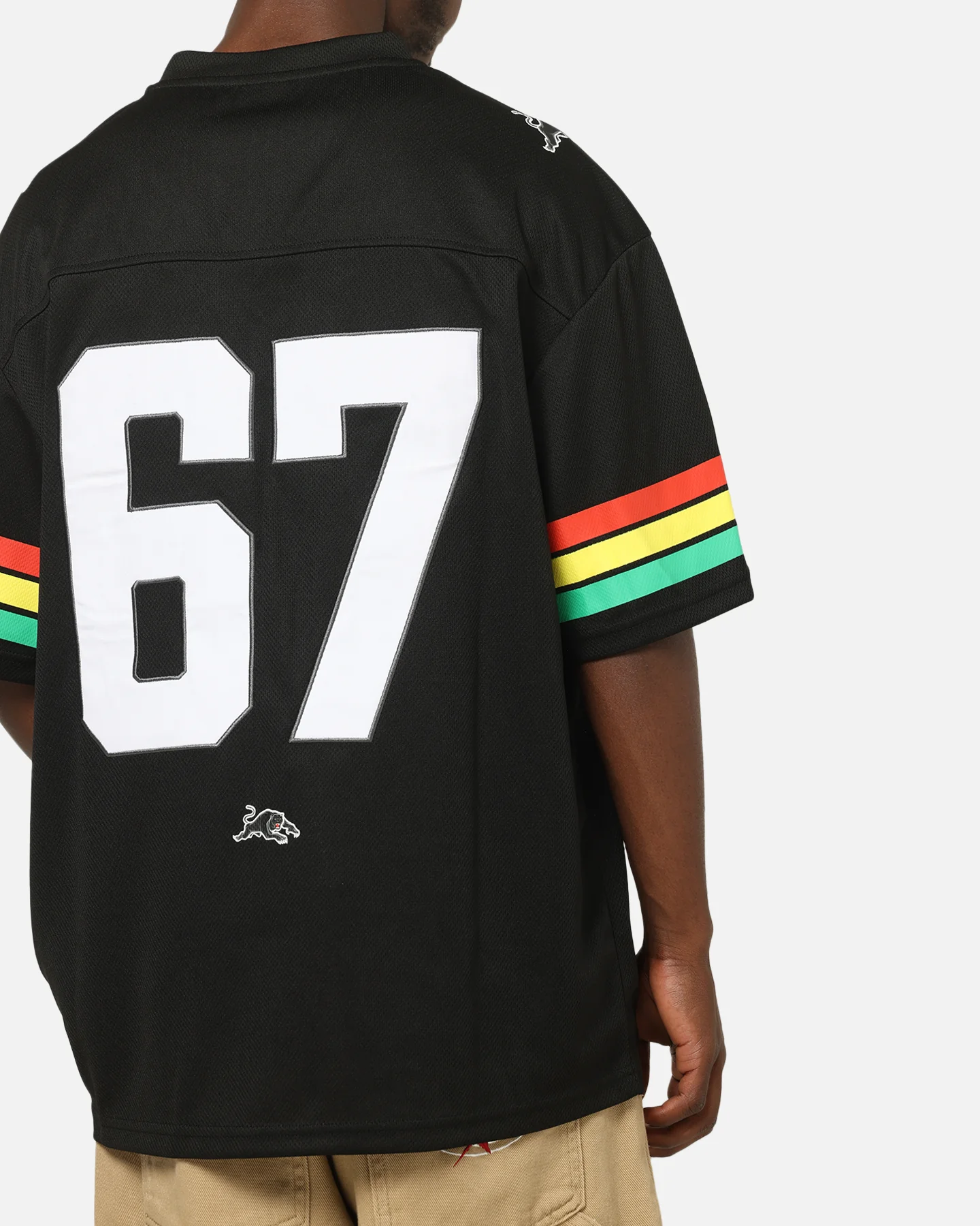 Bleacher Athletic Penrith Panthers NRL Gridiron Mesh Jersey Official Team Color - Image 8