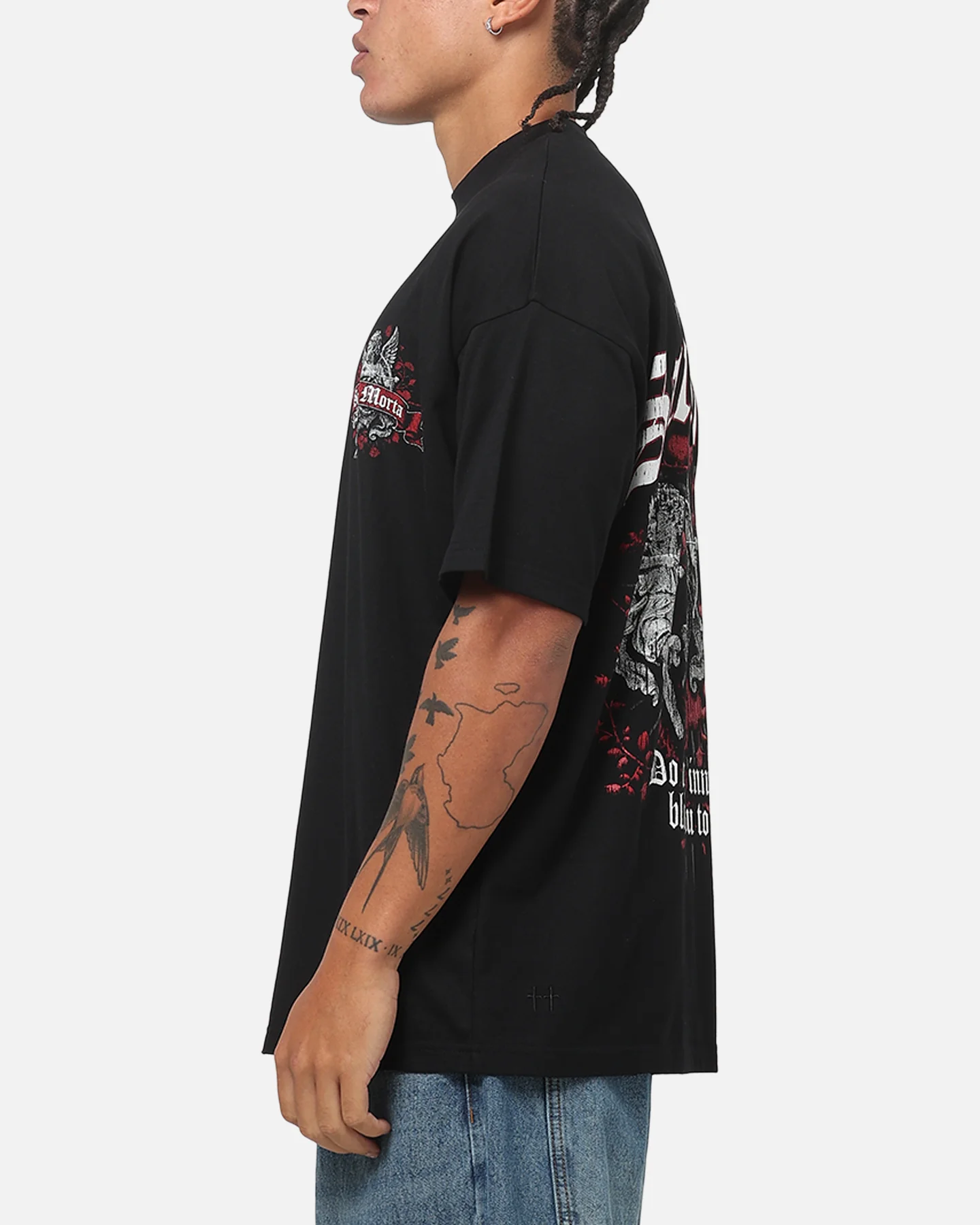 Saint Morta Blind To Evil Boxy T-Shirt Black - Image 6