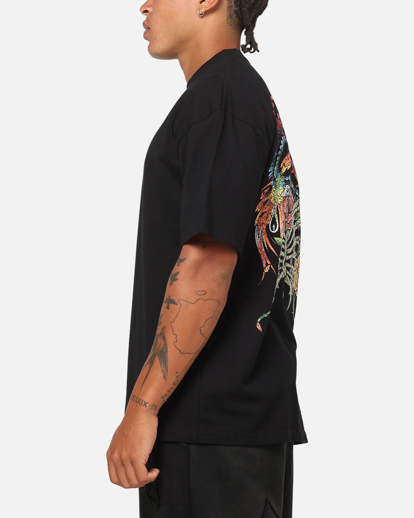 Ed Hardy Bloom T-Shirt Black - Image 6