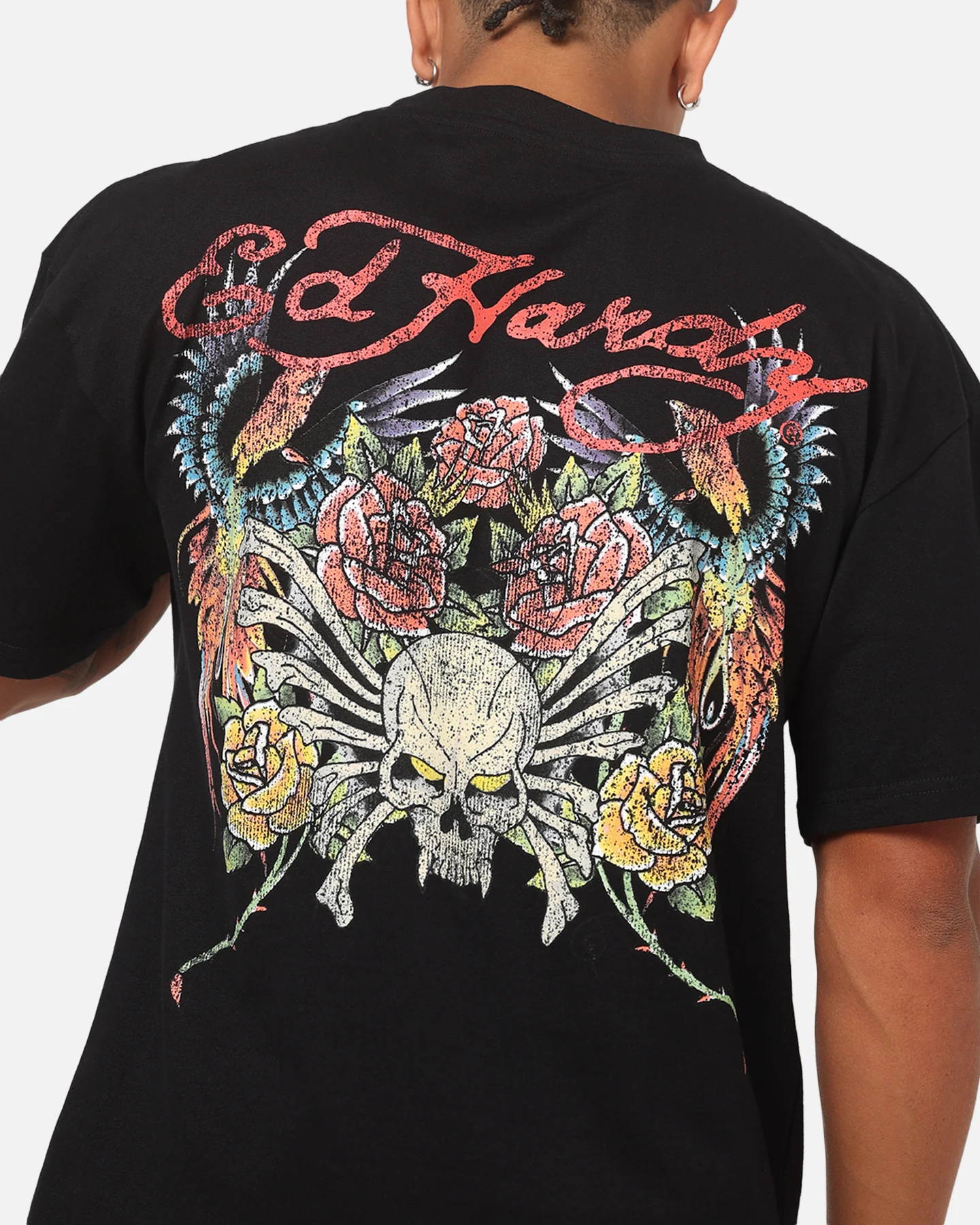 Ed Hardy Bloom T-Shirt Black - Image 7