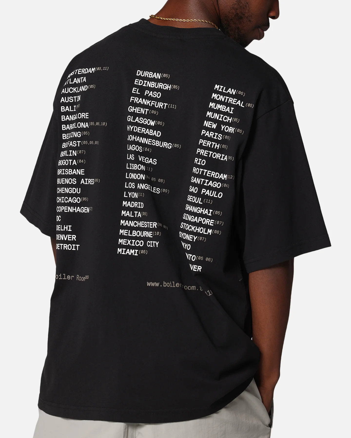 Boiler Room World Tour T-Shirt Black - Image 8