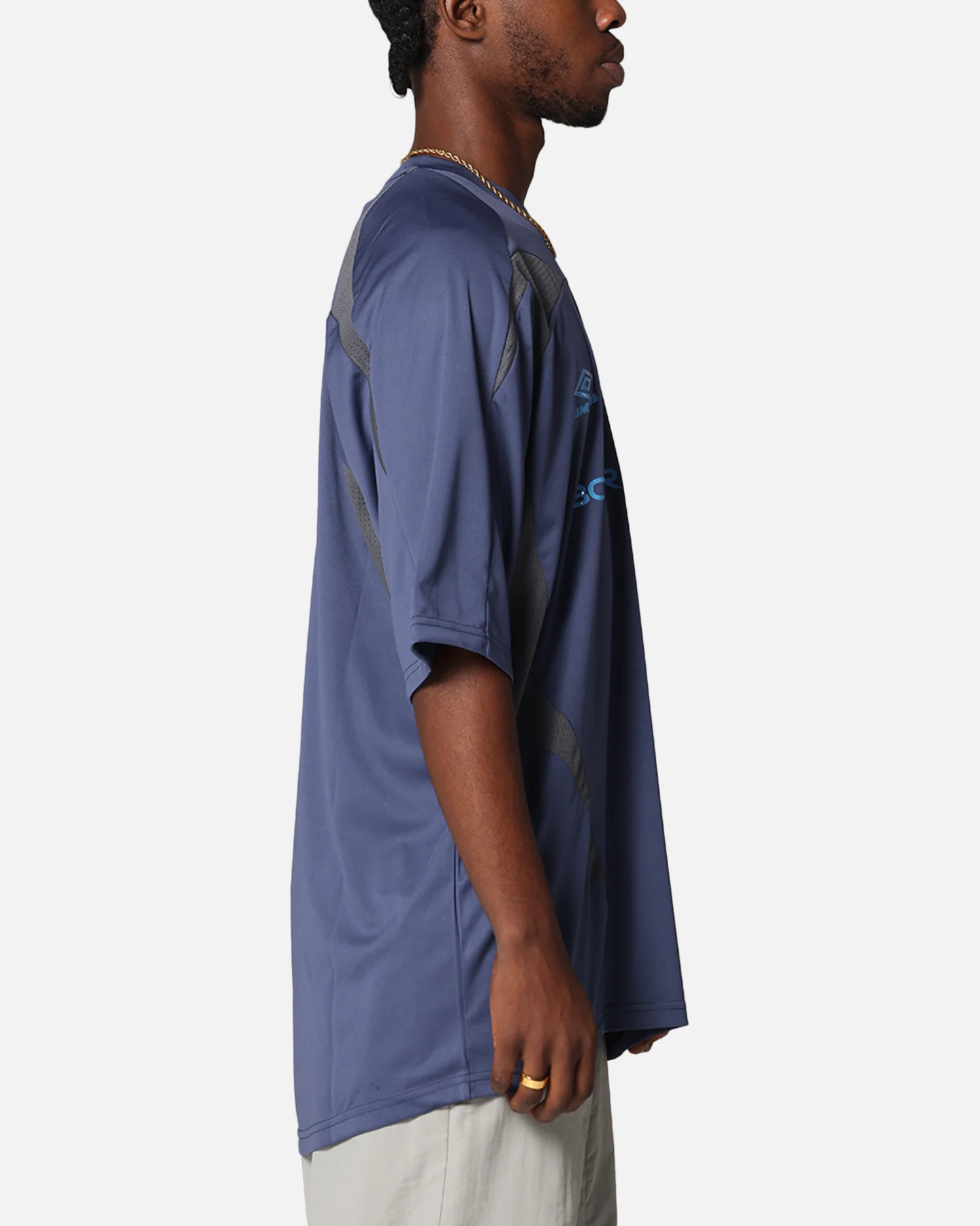 Boiler Room X Umbro Football Jersey T-Shirt Blue - Image 3