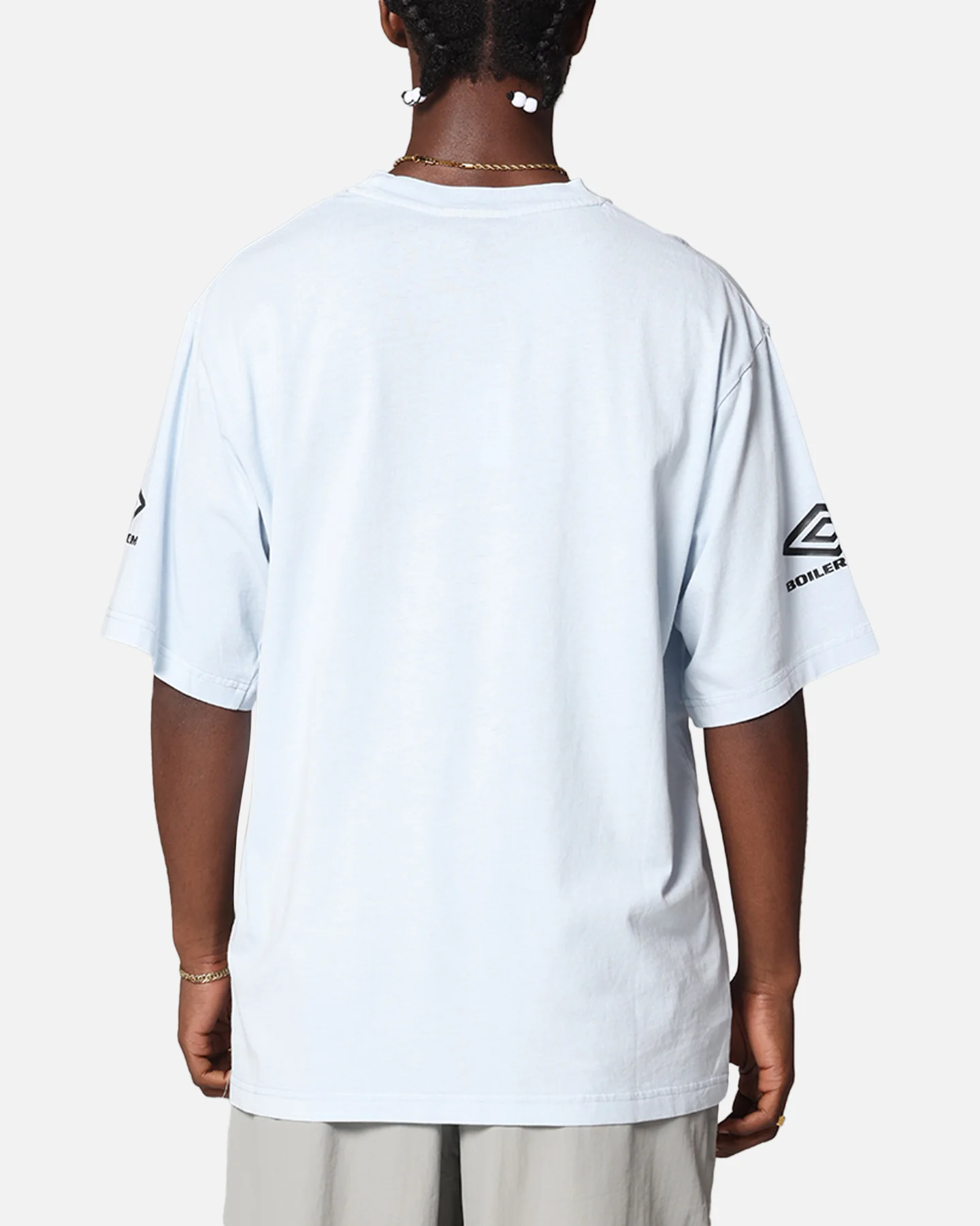 Boiler Room X Umbro Washed T-Shirt Blue - Image 3