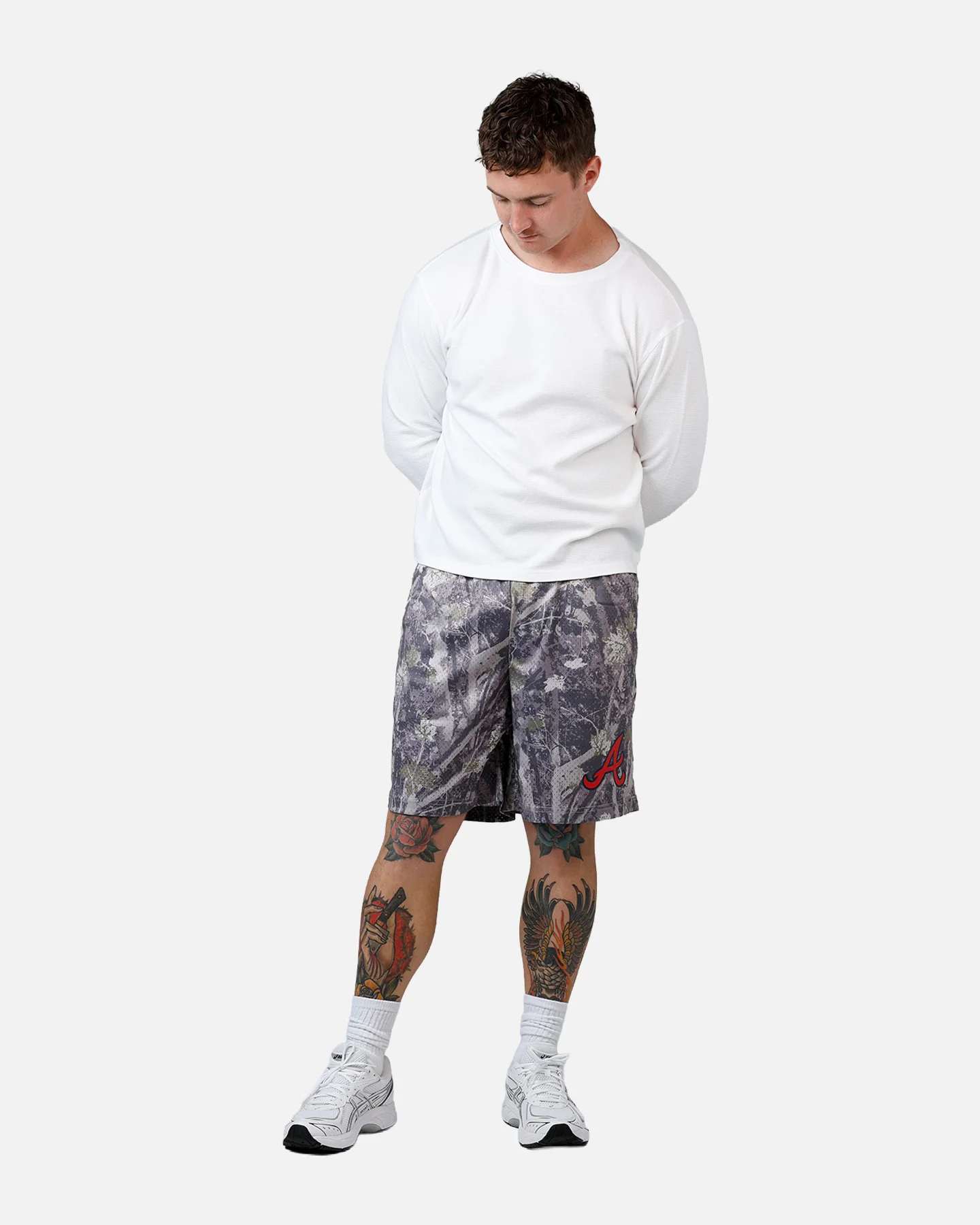 New Era Atlanta Braves Camo Shorts Camo - Image 2