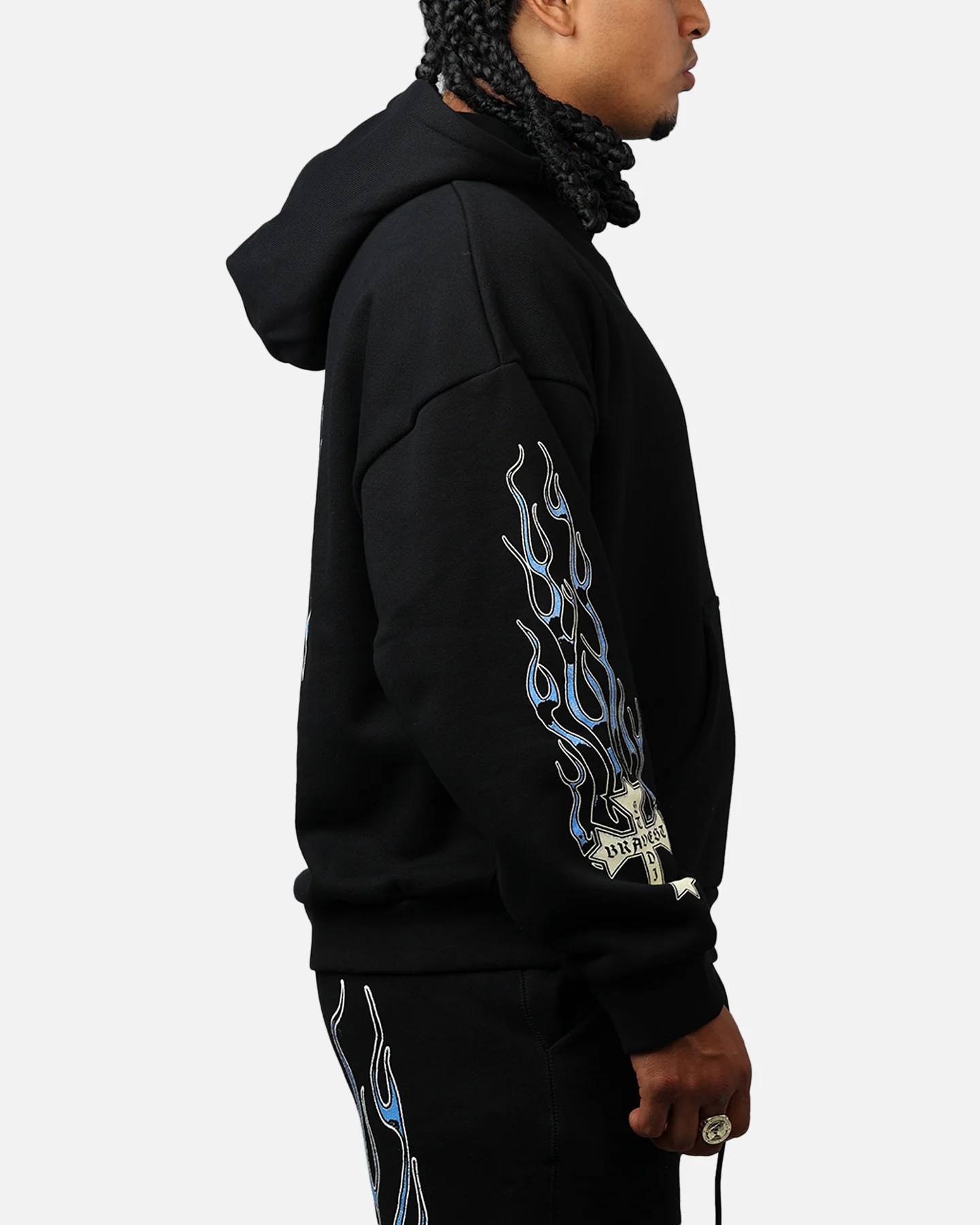 Bravest Eternal Hoodie Black/Blue - Image 4