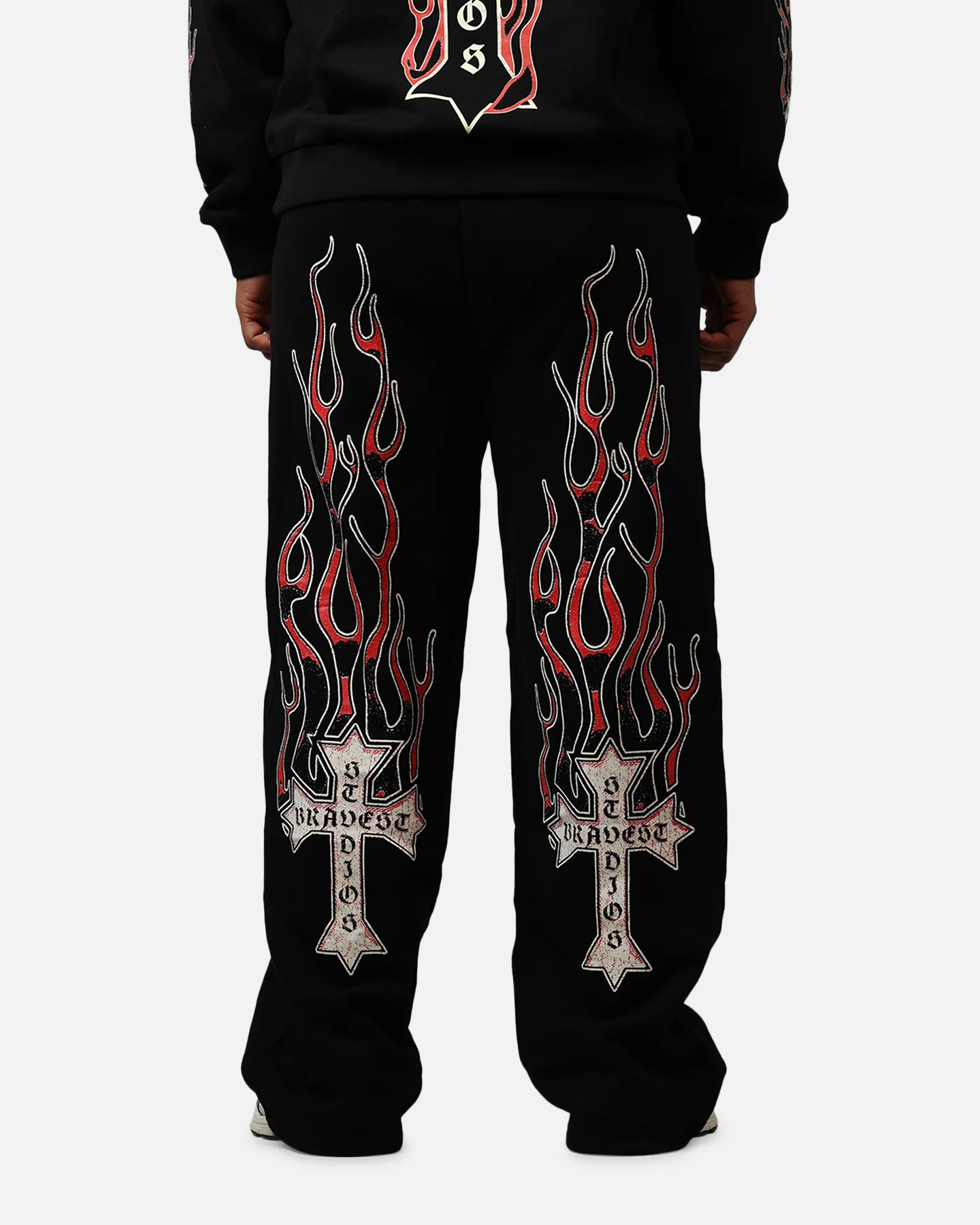 Bravest Eternal Sweatpants Black/Red - Image 5