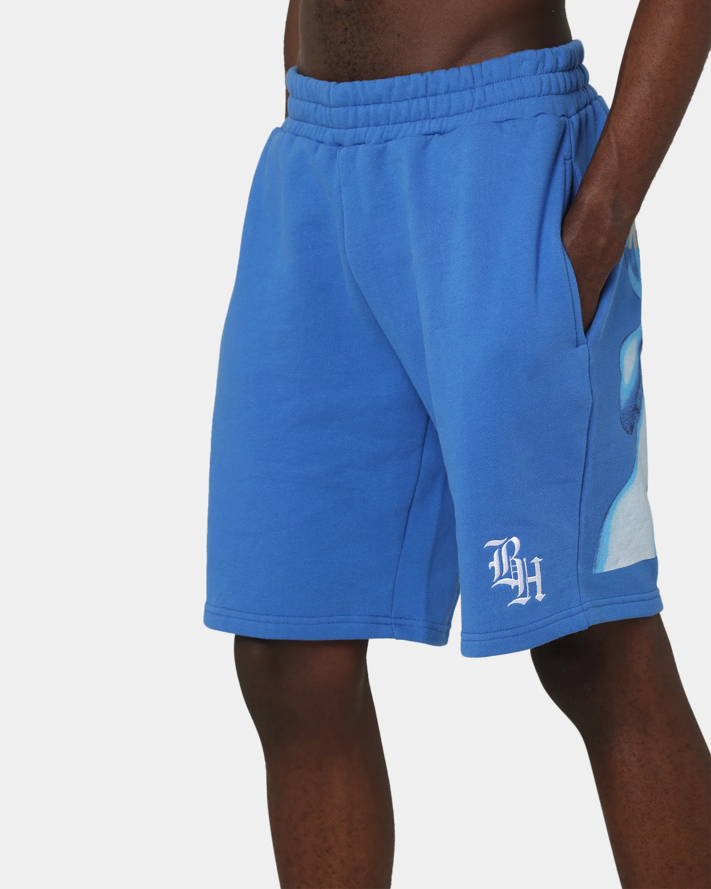 Brockhampton Alien French Terry Shorts Royal Blue - Image 7