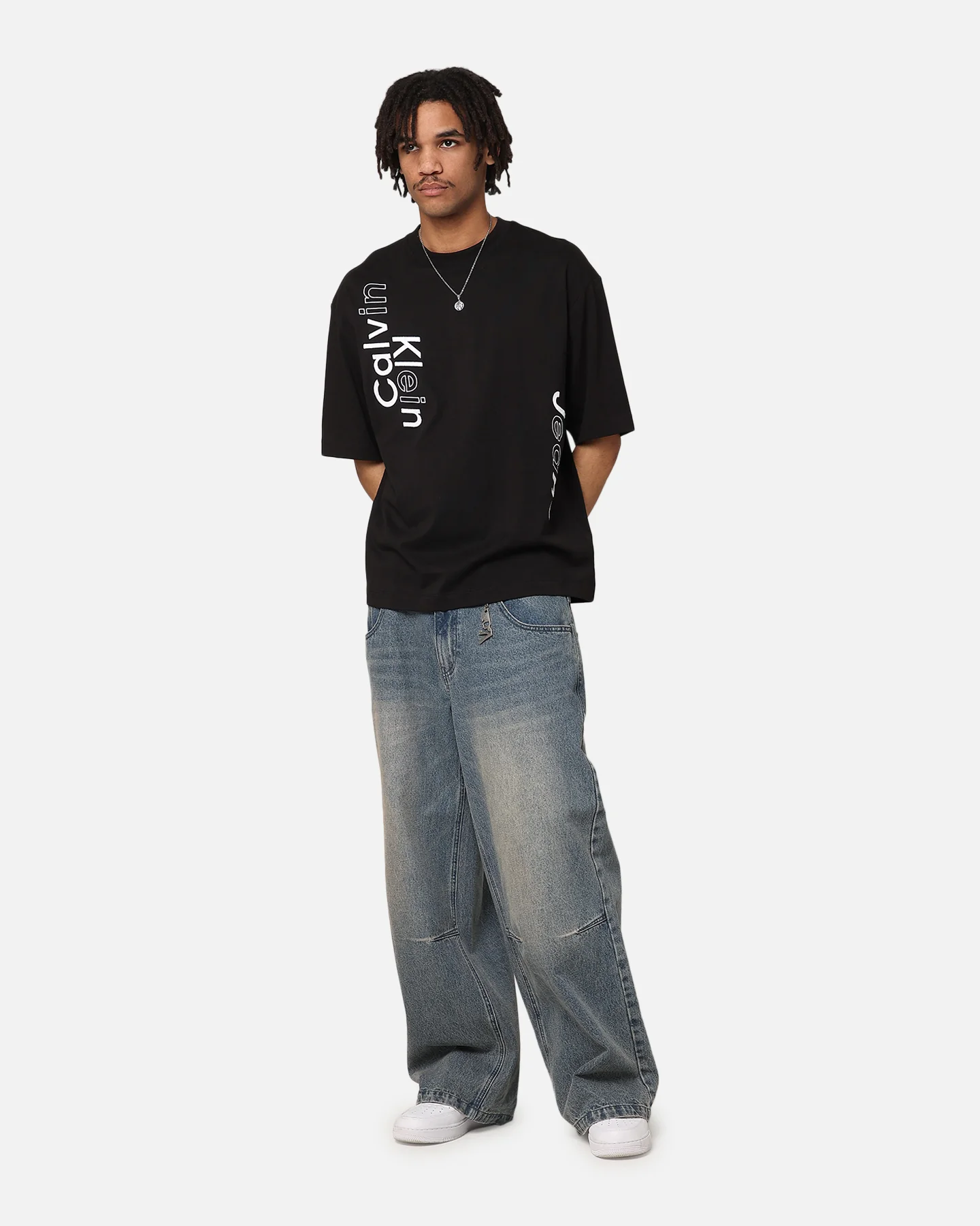 Calvin Klein Blocking Graphic T-Shirt Black - Image 2