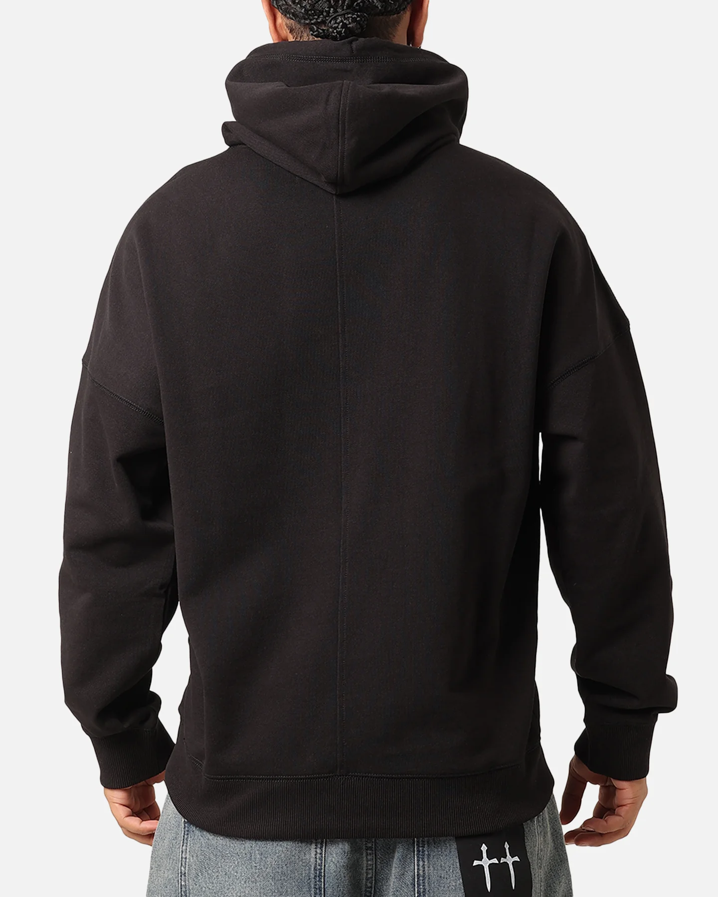 Calvin Klein Premium Monologo Hoodie Black - Image 3