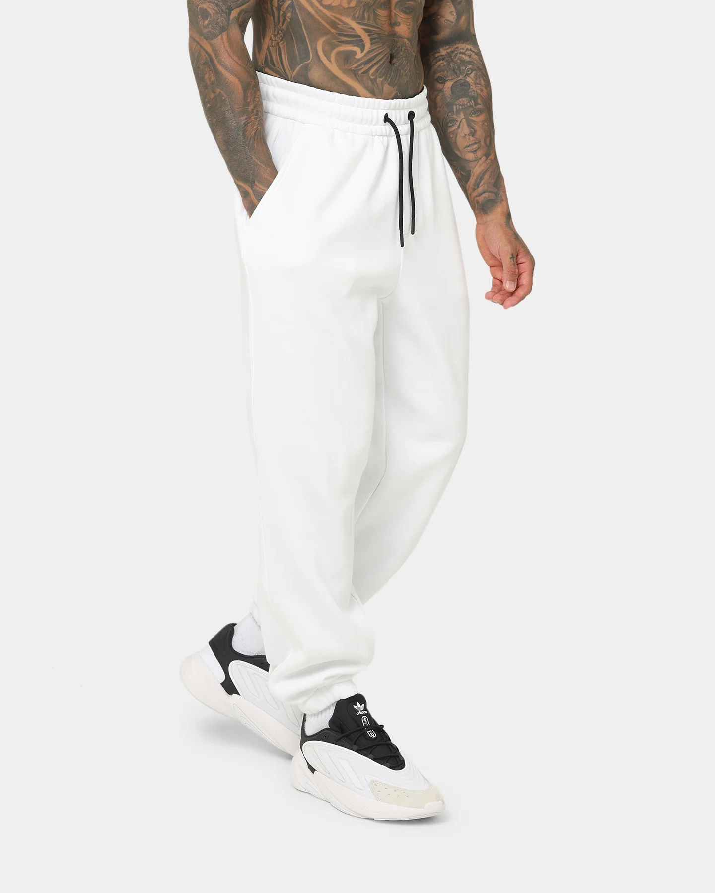 Calvin Klein Stacked Colourblock HWK Pants Bright White/Ck Black - Image 5