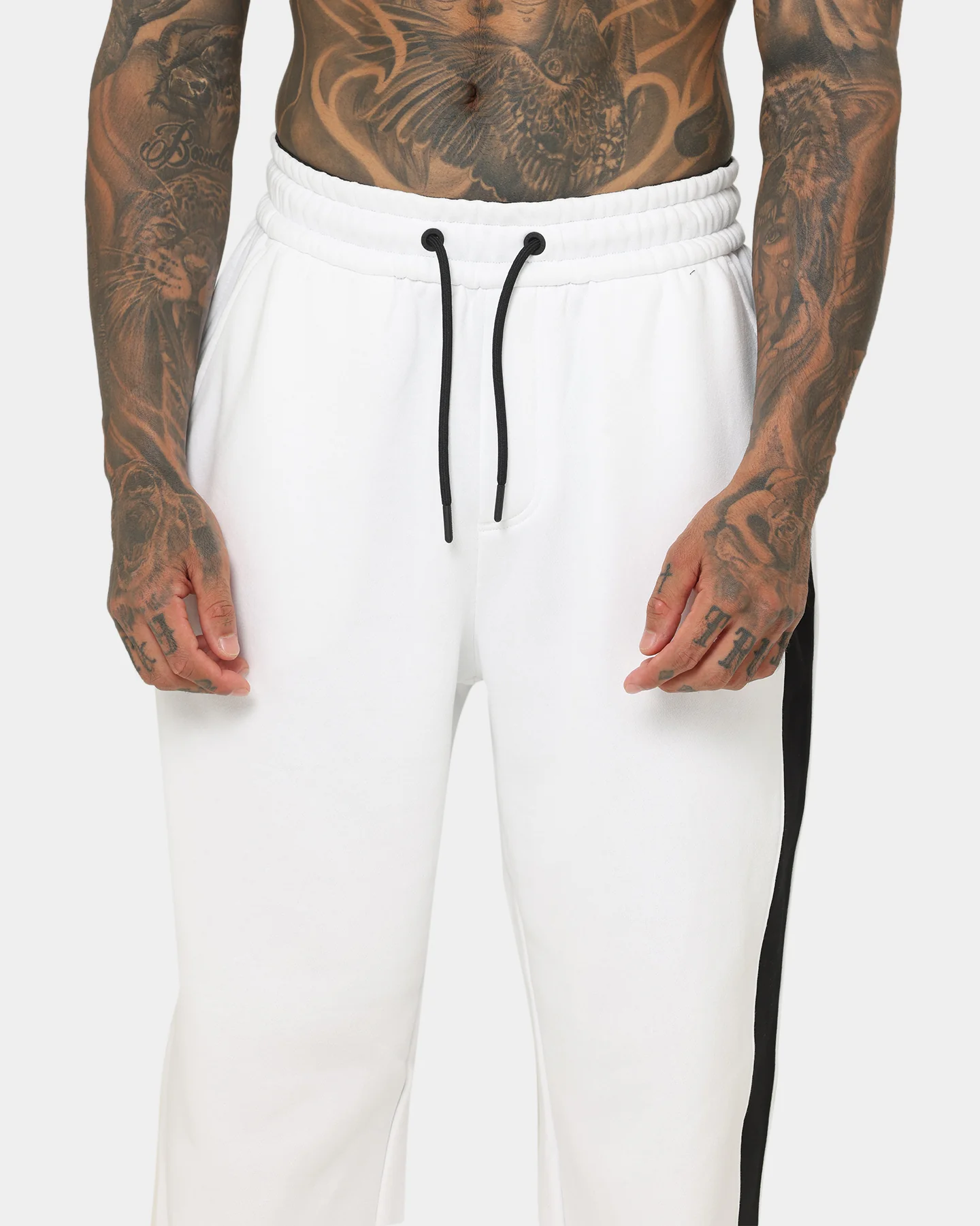 Calvin Klein Stacked Colourblock HWK Pants Bright White/Ck Black - Image 7