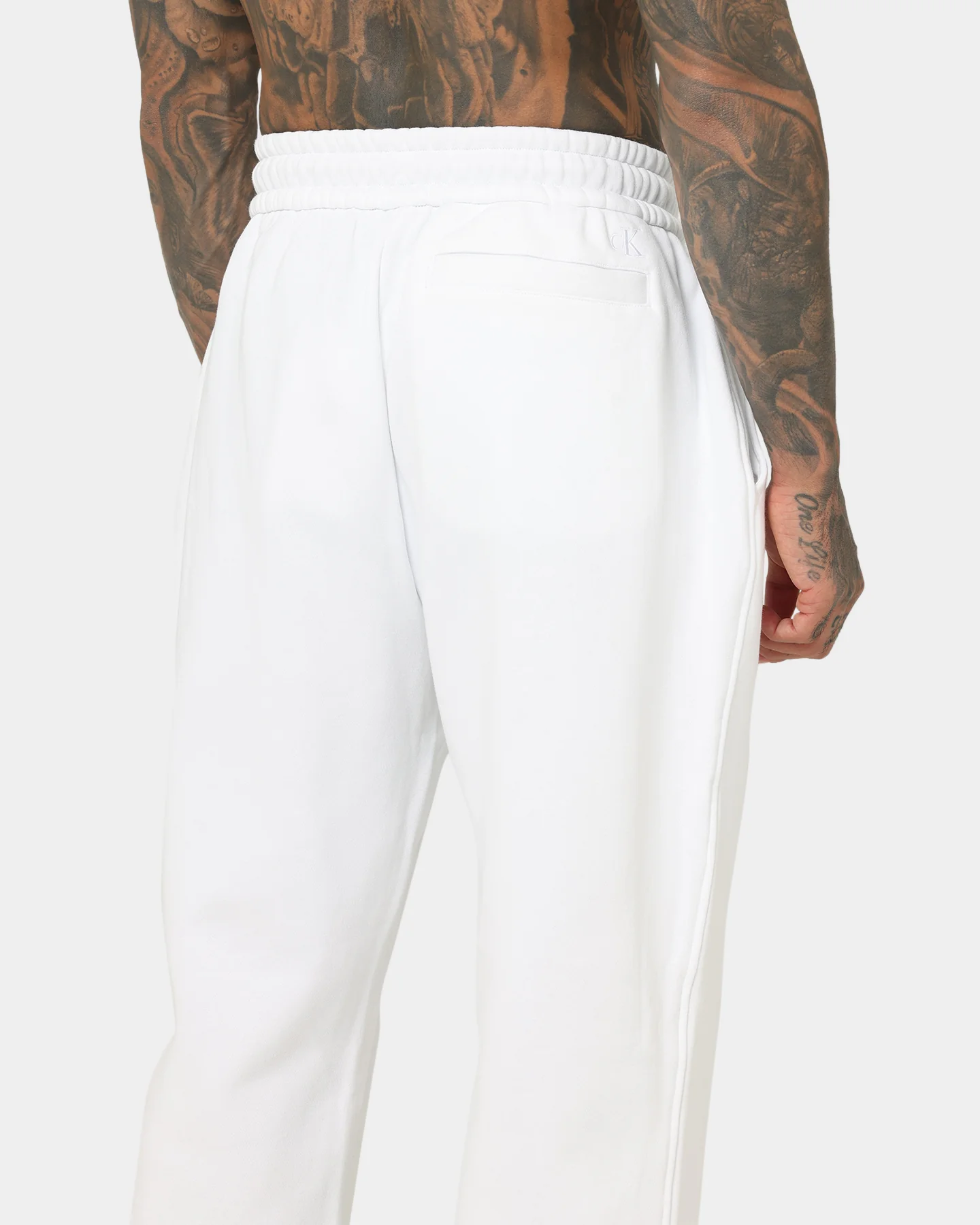 Calvin Klein Stacked Colourblock HWK Pants Bright White/Ck Black - Image 8