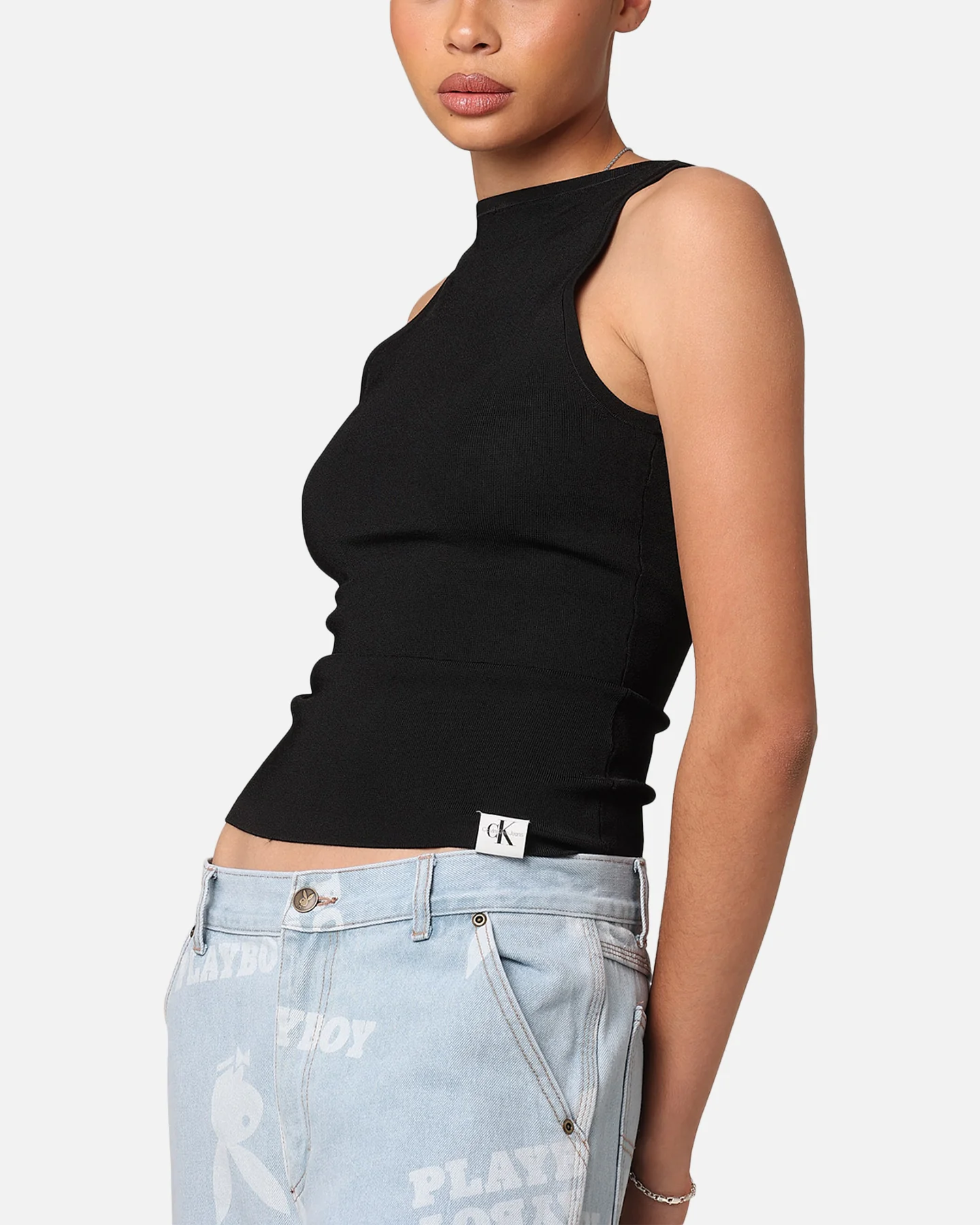 Calvin Klein Women's Archive Sweater Tank Black - Image 6