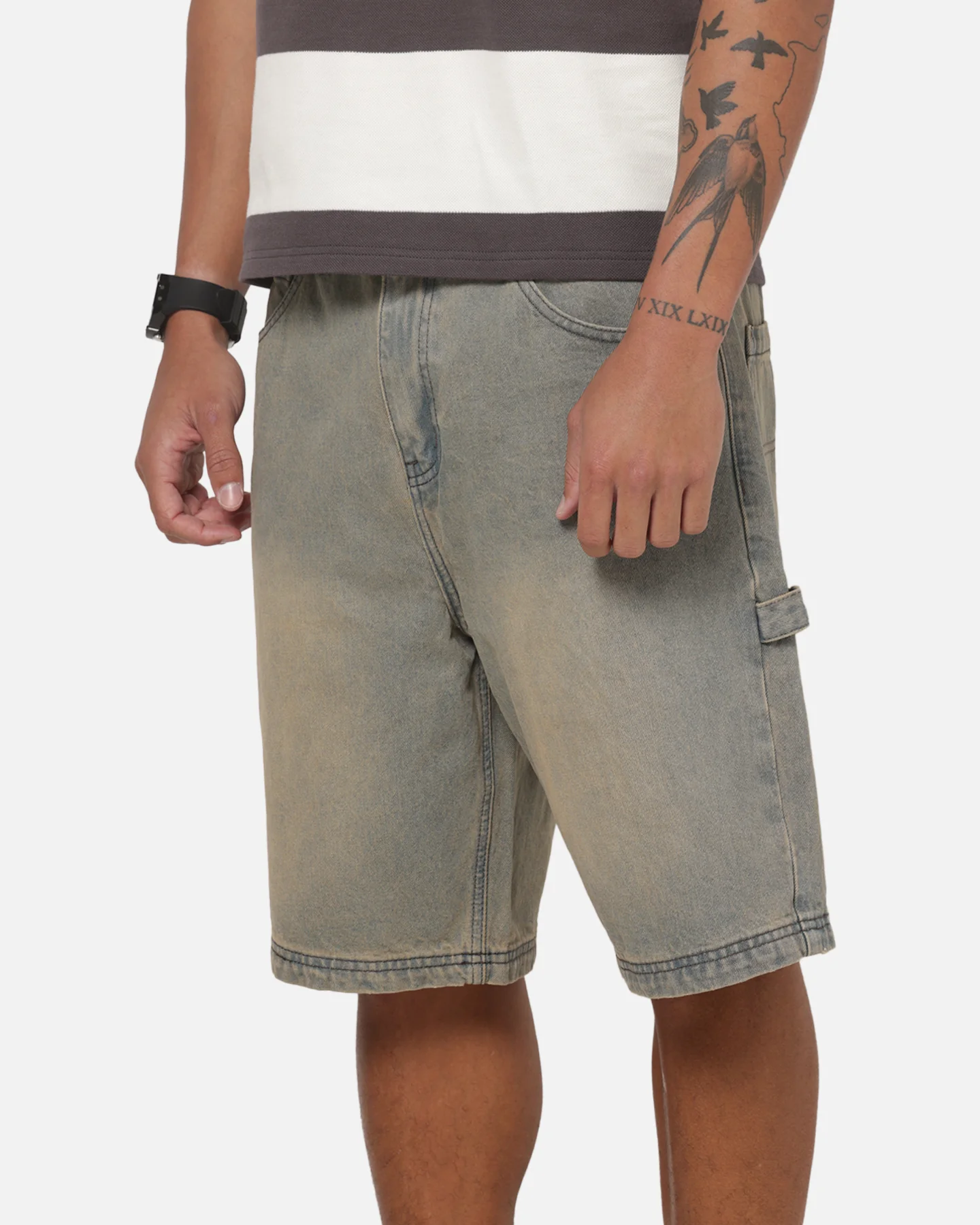 Carre Carpenter Jorts Sunfade Grey - Image 4