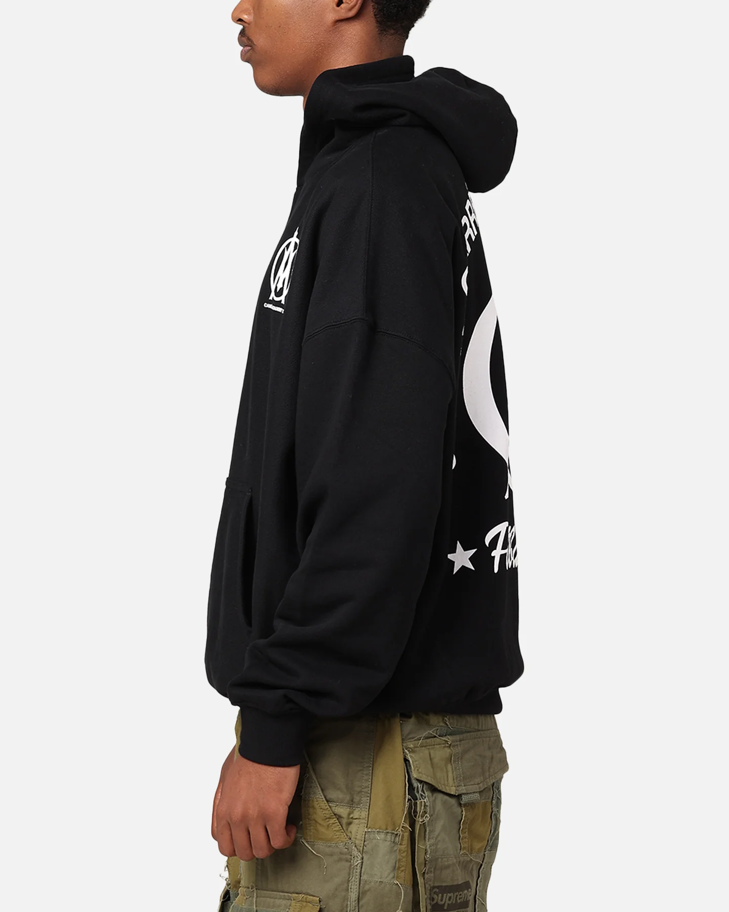 Carre Academy Chest Hoodie Black - Image 6