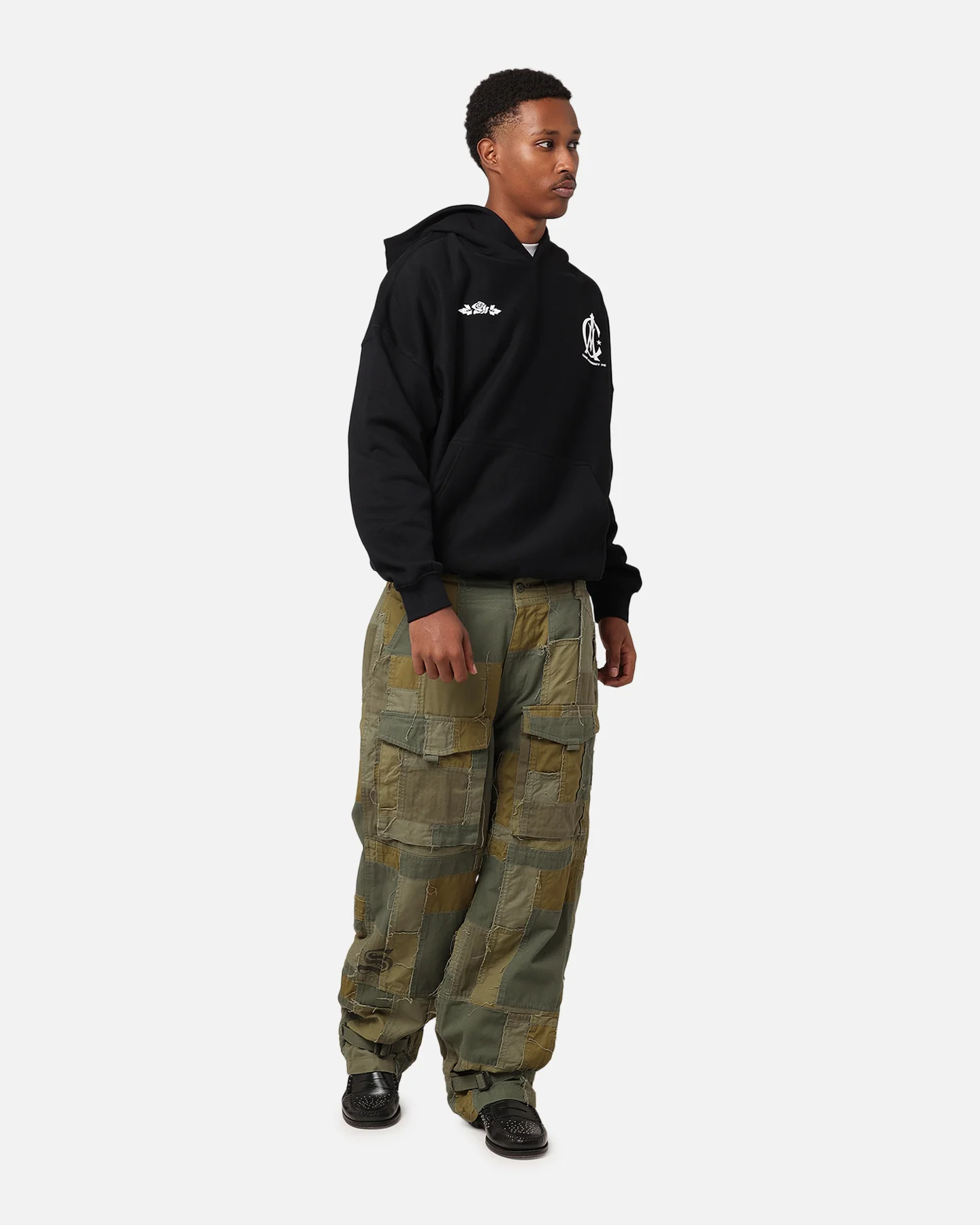 Carre Academy Chest Hoodie Black - Image 7