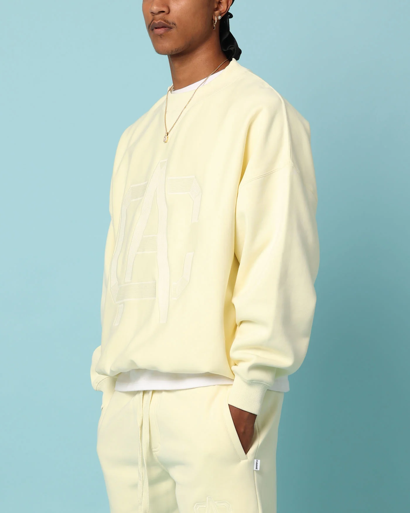Carré Academy Oversized Crewneck Yellow - Image 5