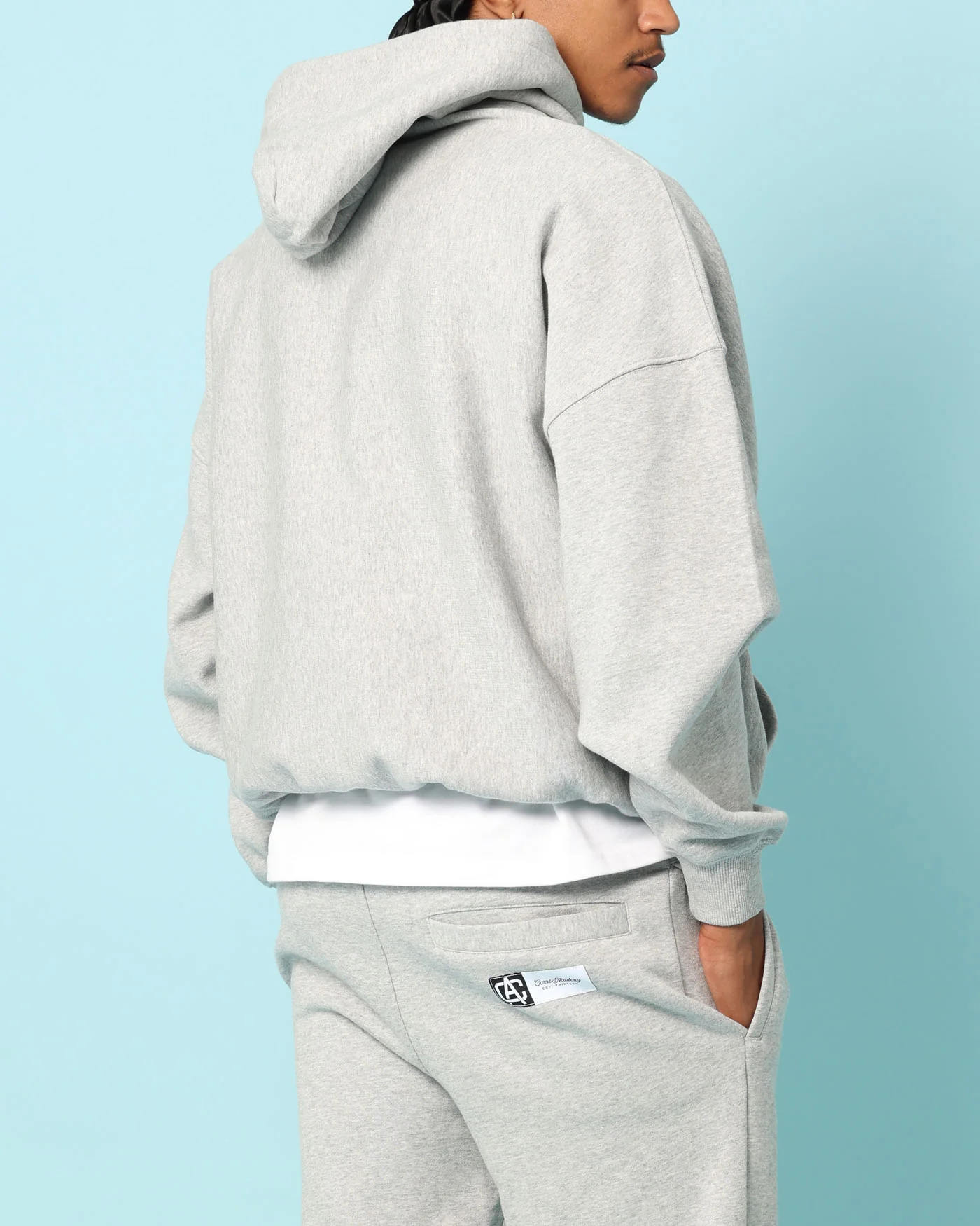Carré Academy Oversized Hoodie Grey Marle - Image 3