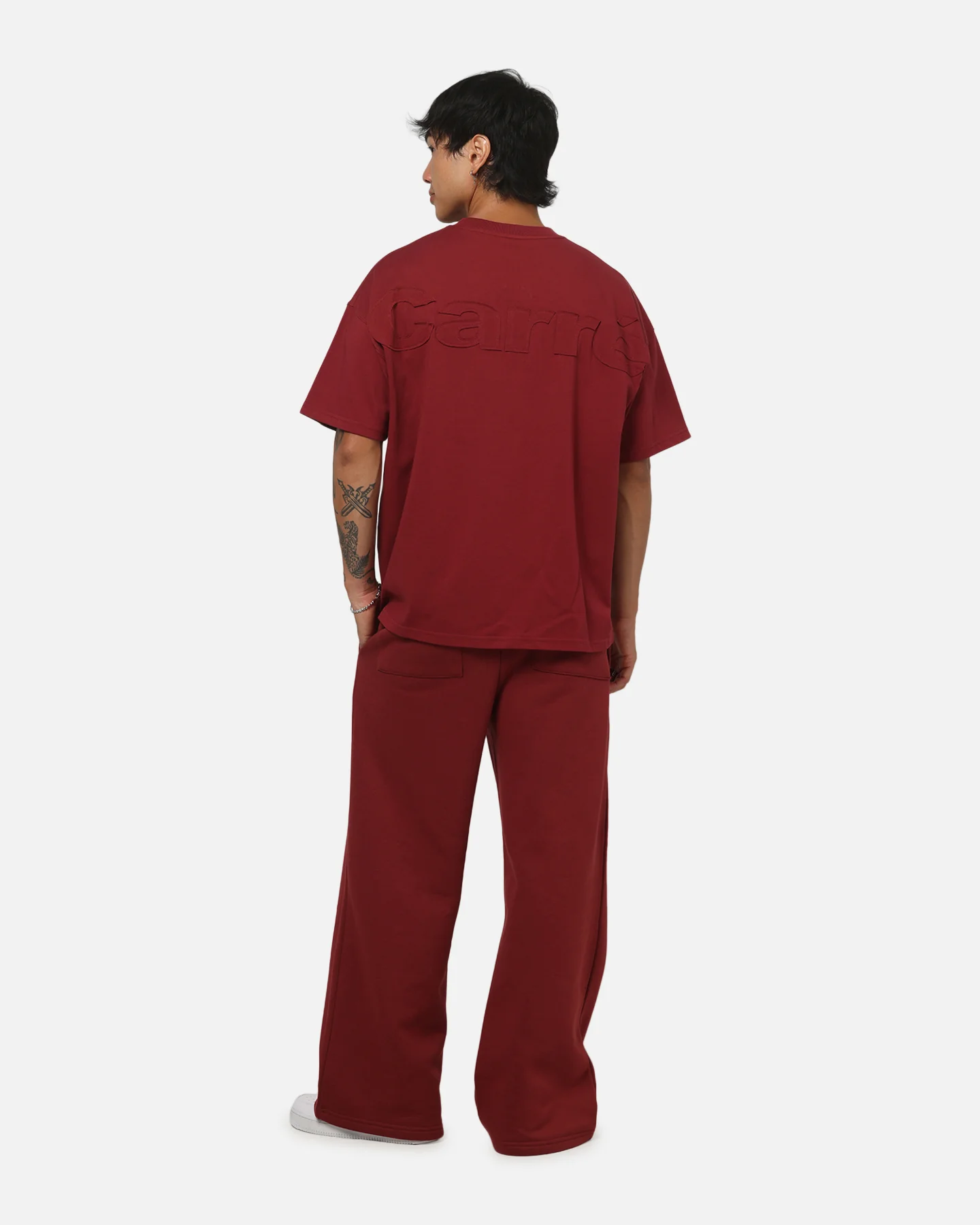 Carre Archive T-Shirt Burgundy - Image 4